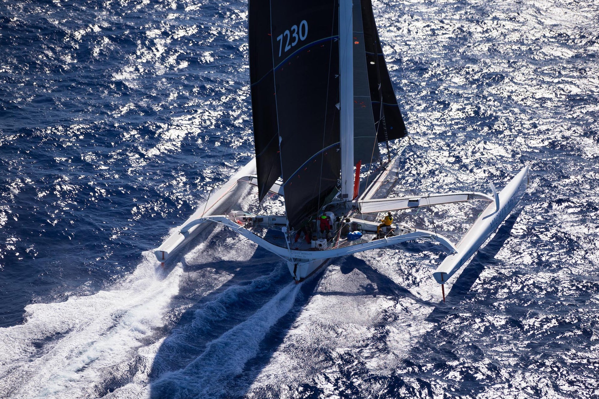 MIGHTY MERLOE SETS TRANSPAC MULTIHULL COURSE RECORD