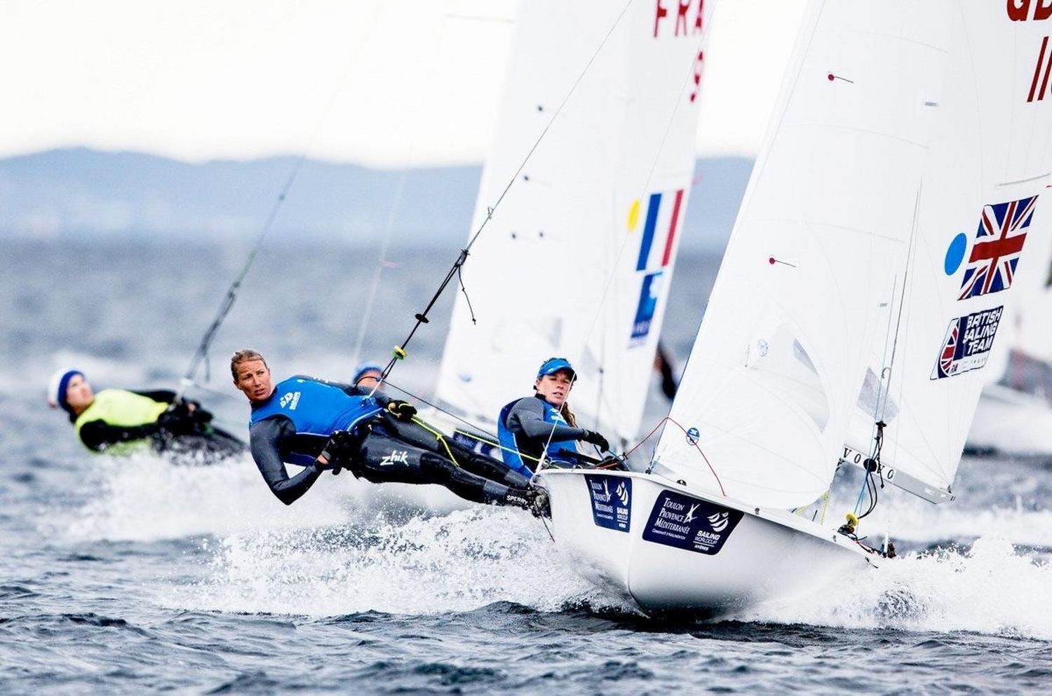 Saskia Clark, Hannah Mills 470 Gold Rio