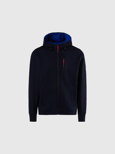 hover | Navy blue | hooded-full-zip-sweatshirt-scuba-691230