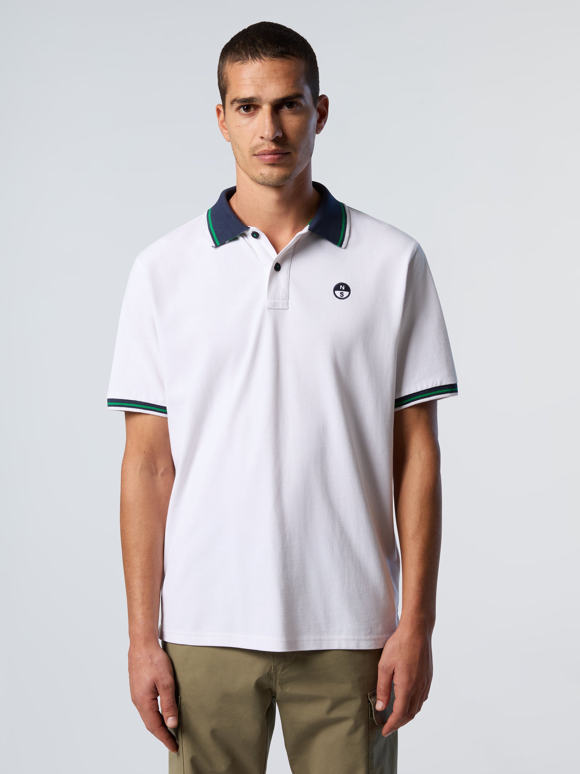 Polo shirt with striped trims | North Sails
