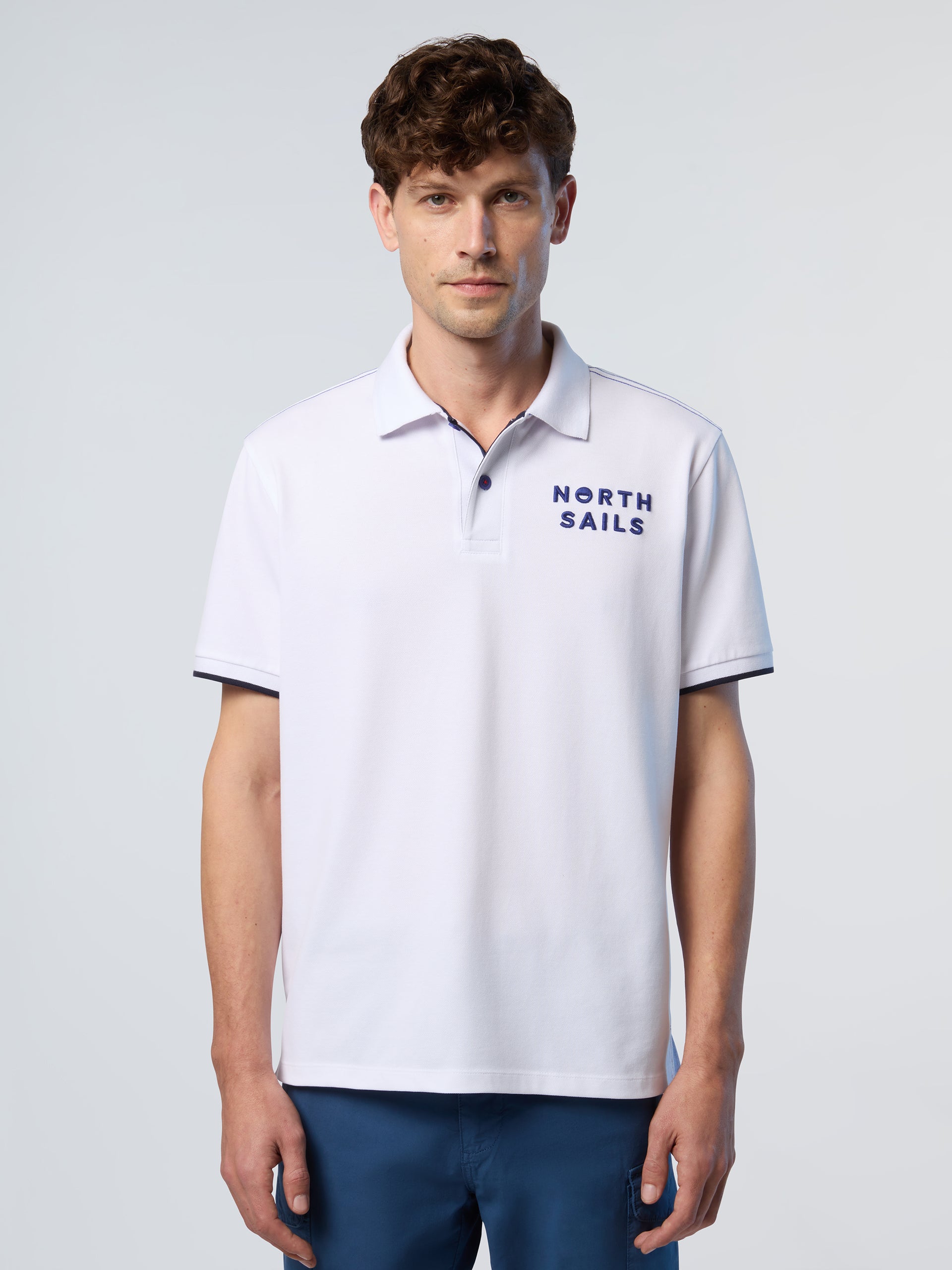 North Sails White Cotton Men's Polo Shirt main image 0