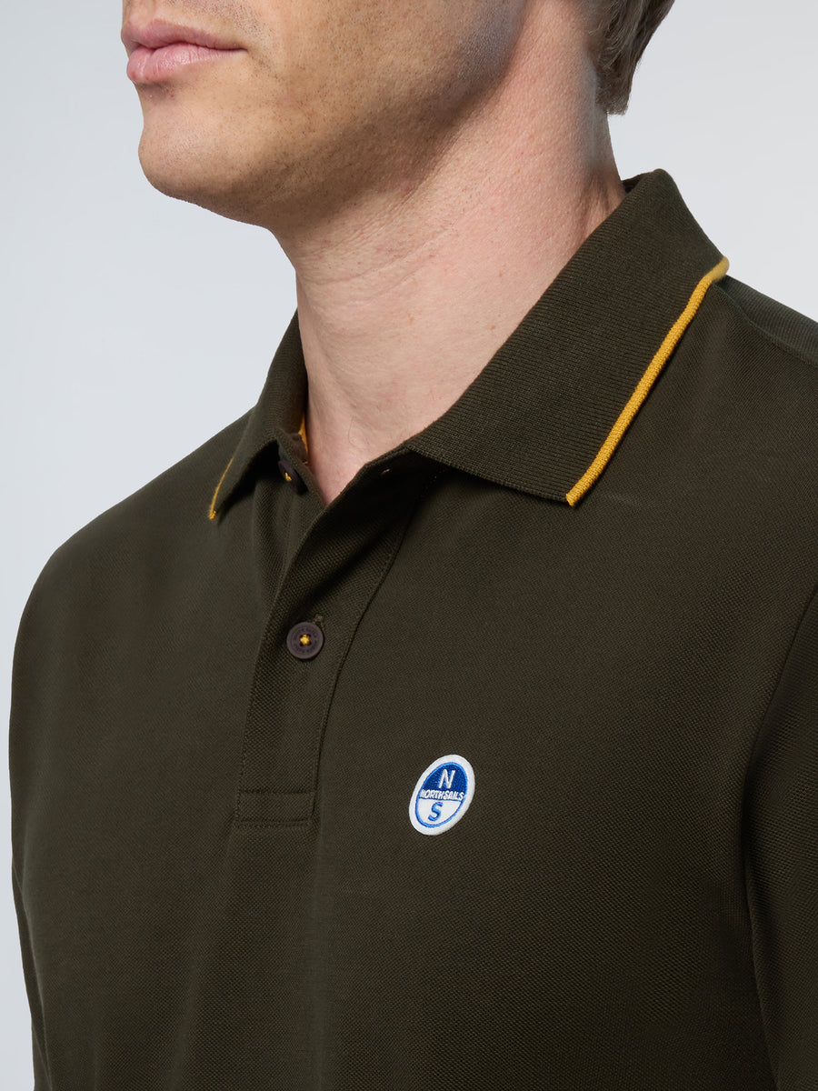 polo-short-sleeve-collar-wstriped-in-contrast-692452