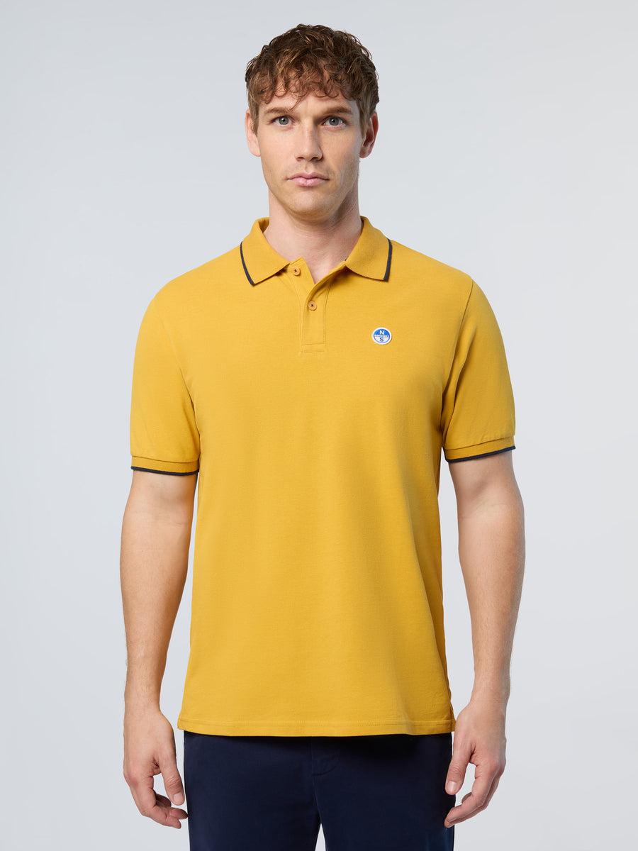 polo-short-sleeve-collar-wstriped-in-contrast-692452