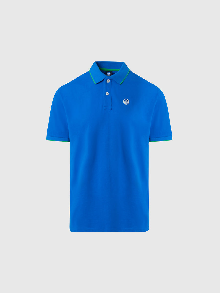 polo-short-sleeve-collar-wstriped-in-contrast-692452
