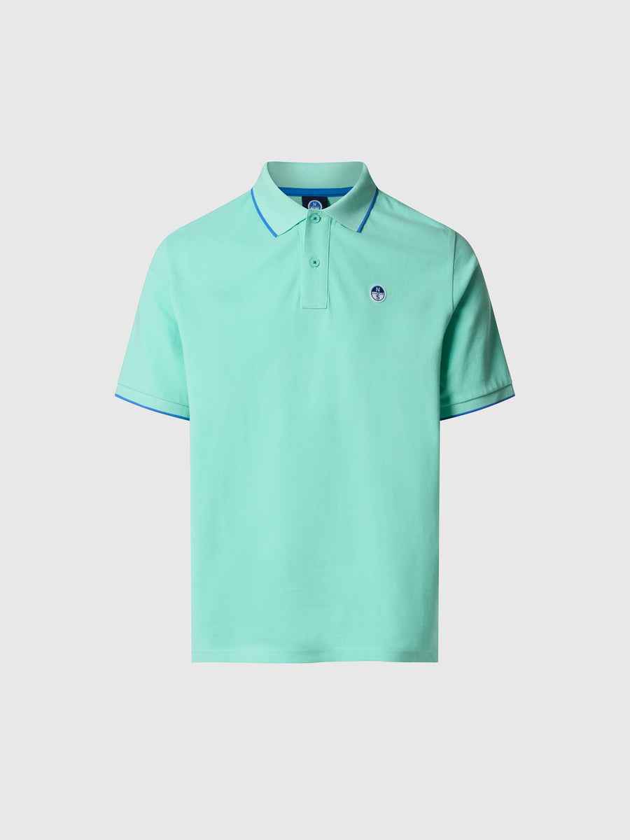 polo-short-sleeve-collar-wstriped-in-contrast-692464