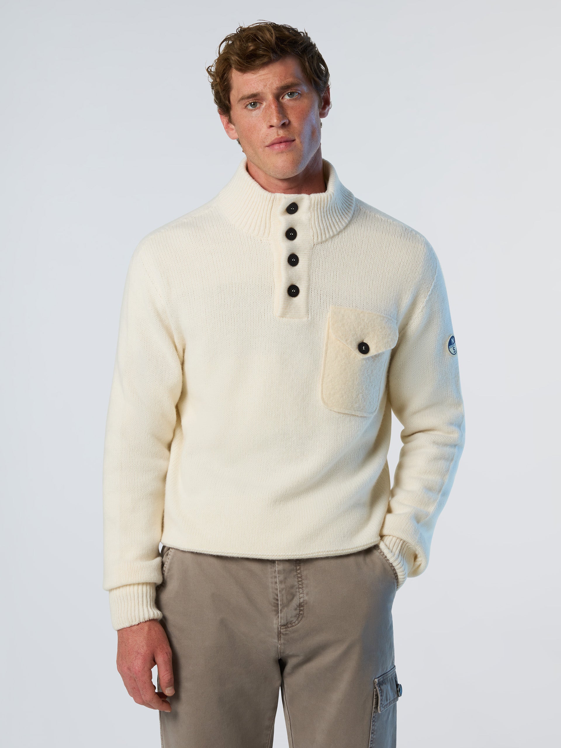 Archive button-front sweater | North Sails