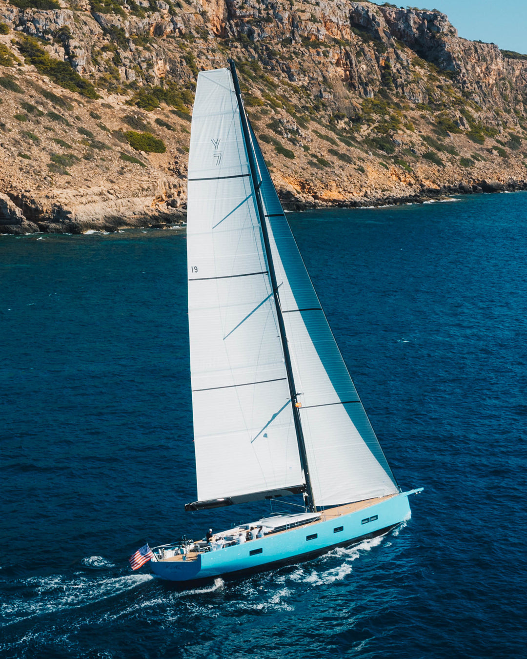 2 | 3Di OCEAN / White | North Sails Square Top Cruising Mainsail 3Di OCEAN White