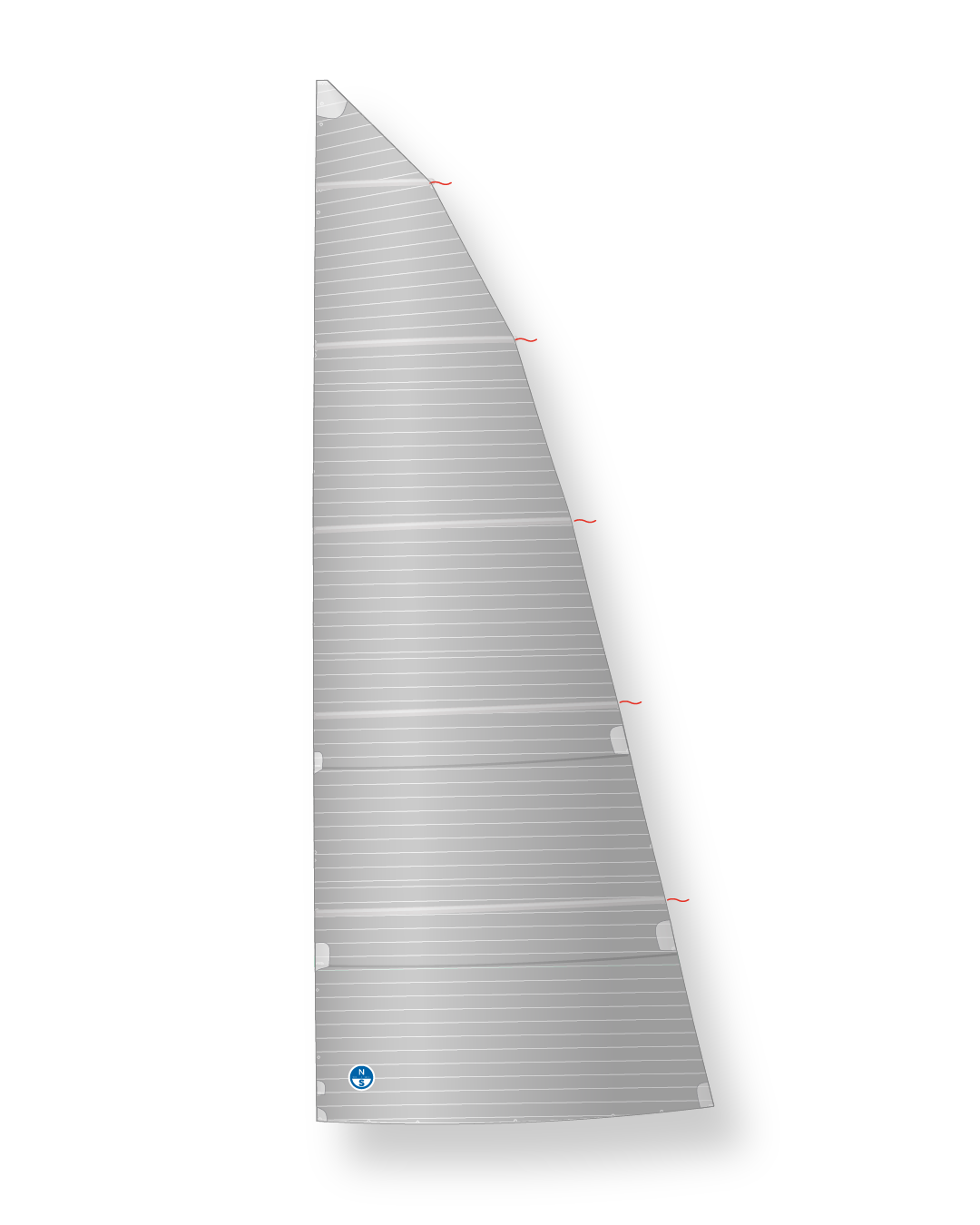 1 | 3Di ENDURANCE / White | North Sails High Roach Cruising Mainsail 3Di ENDURANCE White