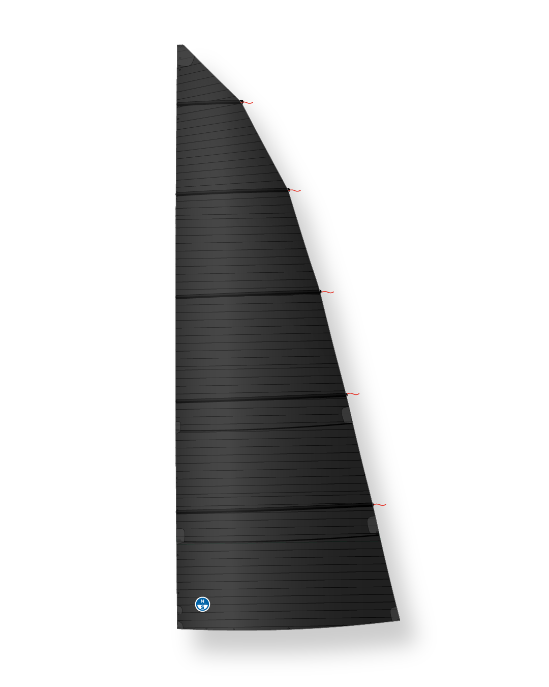 1 | 3Di SY / Black | North Sails Superyacht High Roach Mainsail 3Di SY Black