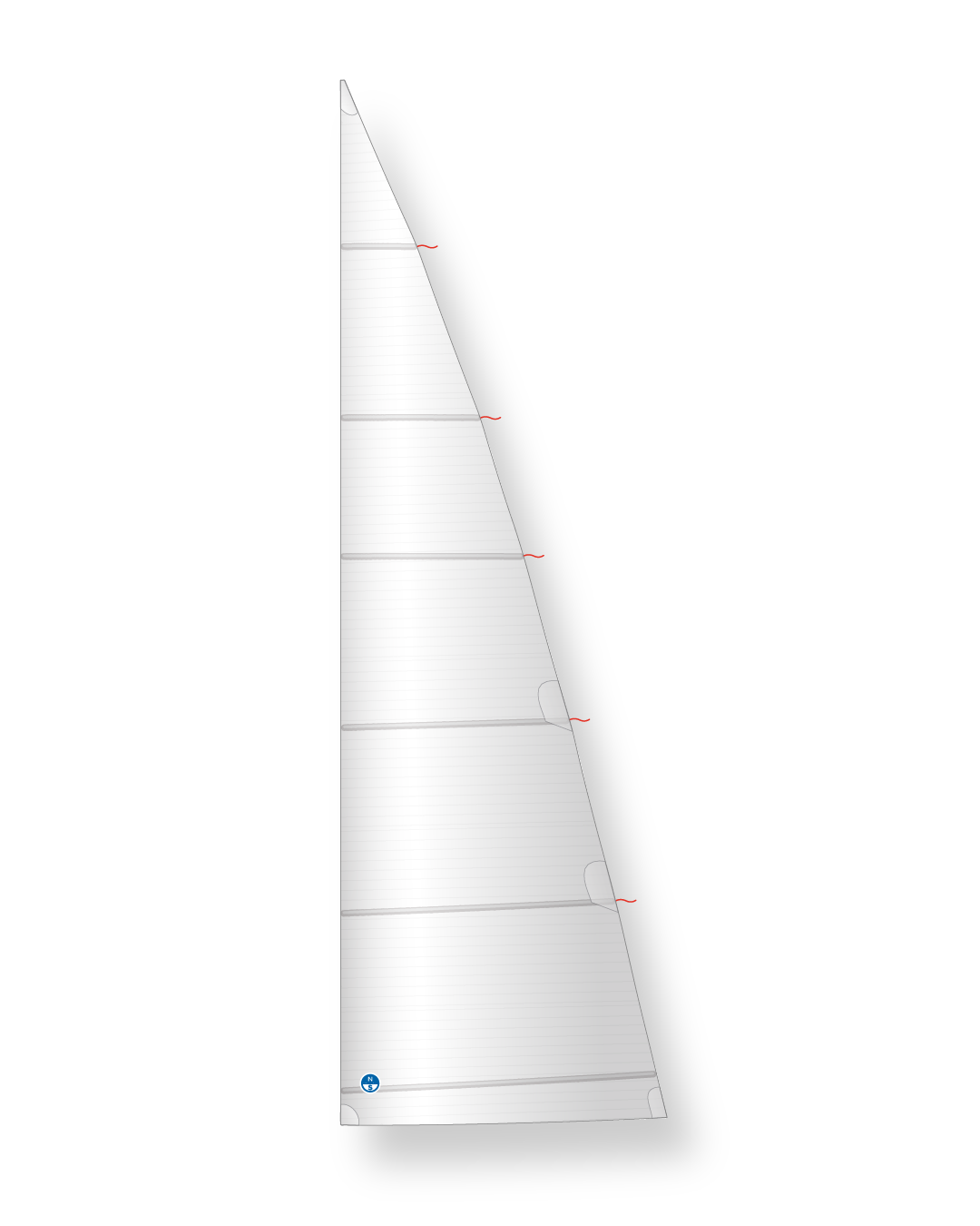 1 | 3Di SY / White | North Sails In Boom Furling Mainsail 3Di SY White