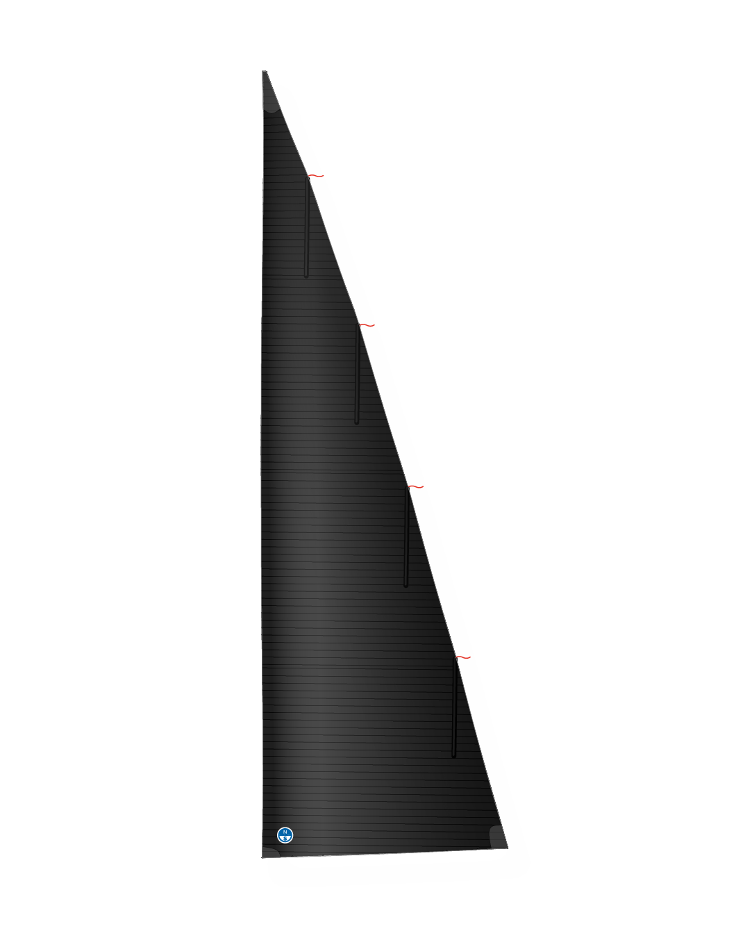 1 | 3Di SY / Black | North Sails In Mast Roller Furling Mainsail with Battens 3Di SY Black