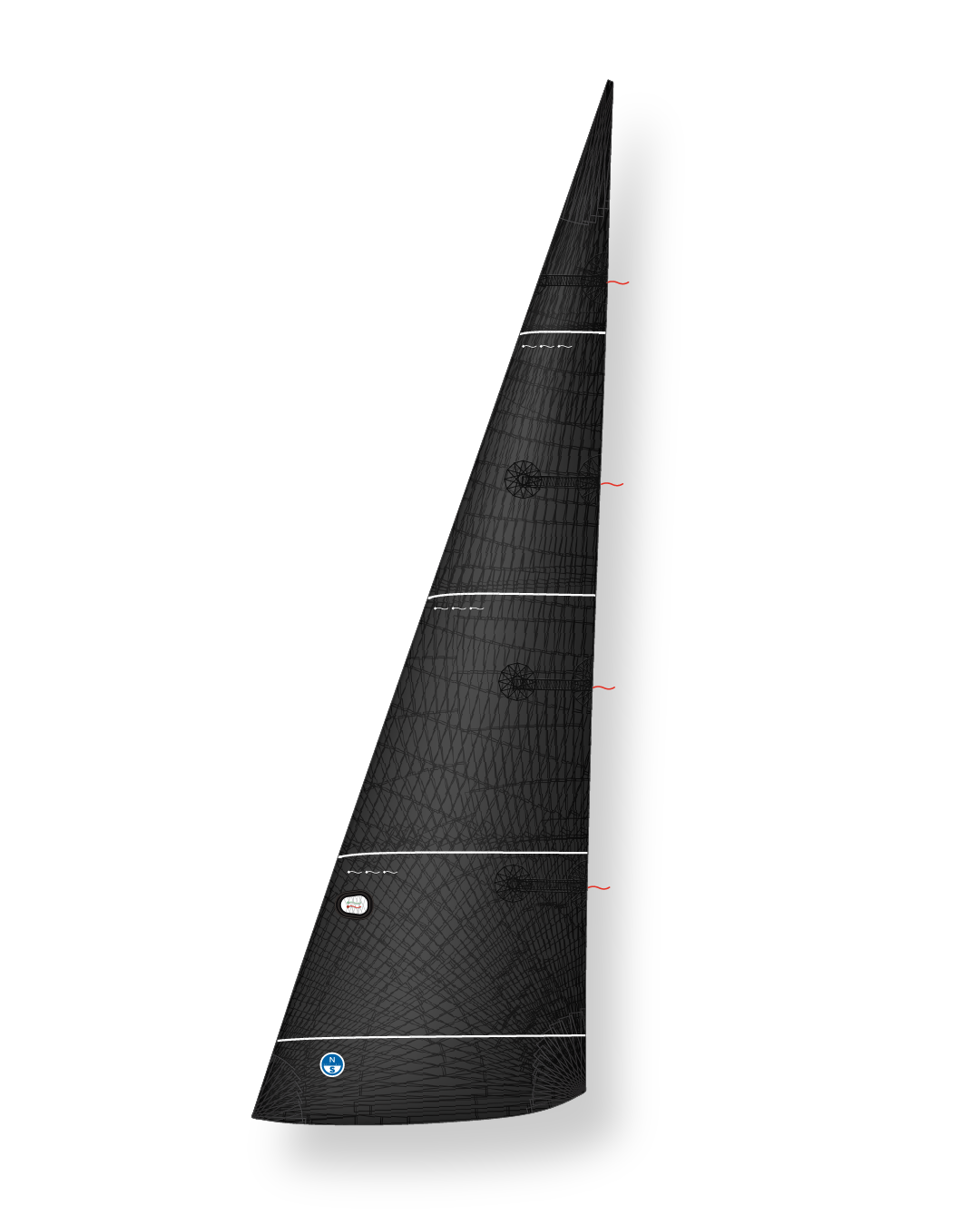 1 | 3Di RAW / Black | North Sails Racing Jib 3Di RAW Black