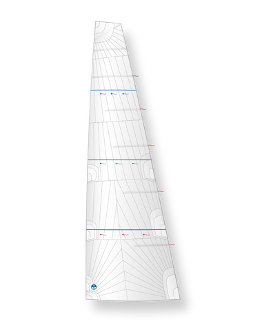 North Sails Square Top Racing Mainsail NPC RADIAN White