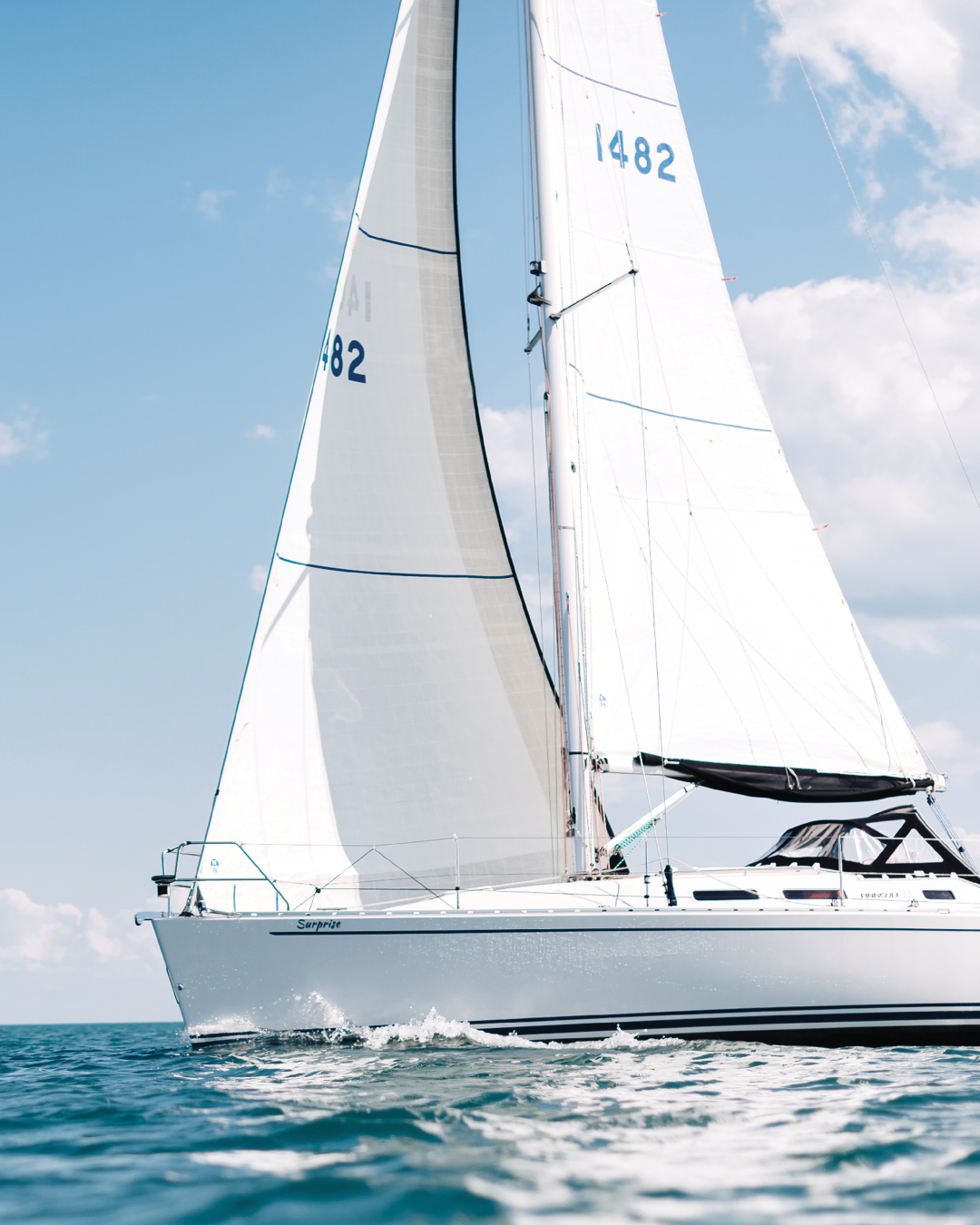 4 | 3Di OCEAN / White | North Sails Roller Furling Jib 3Di OCEAN White