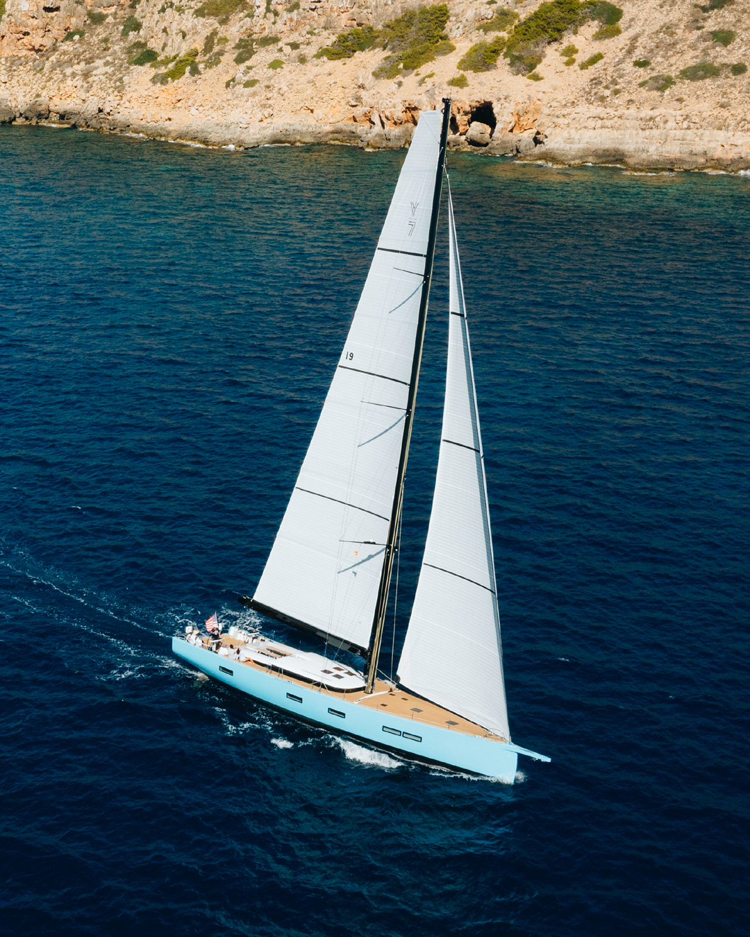 3 | 3Di OCEAN / White | North Sails Square Top Cruising Mainsail 3Di OCEAN White