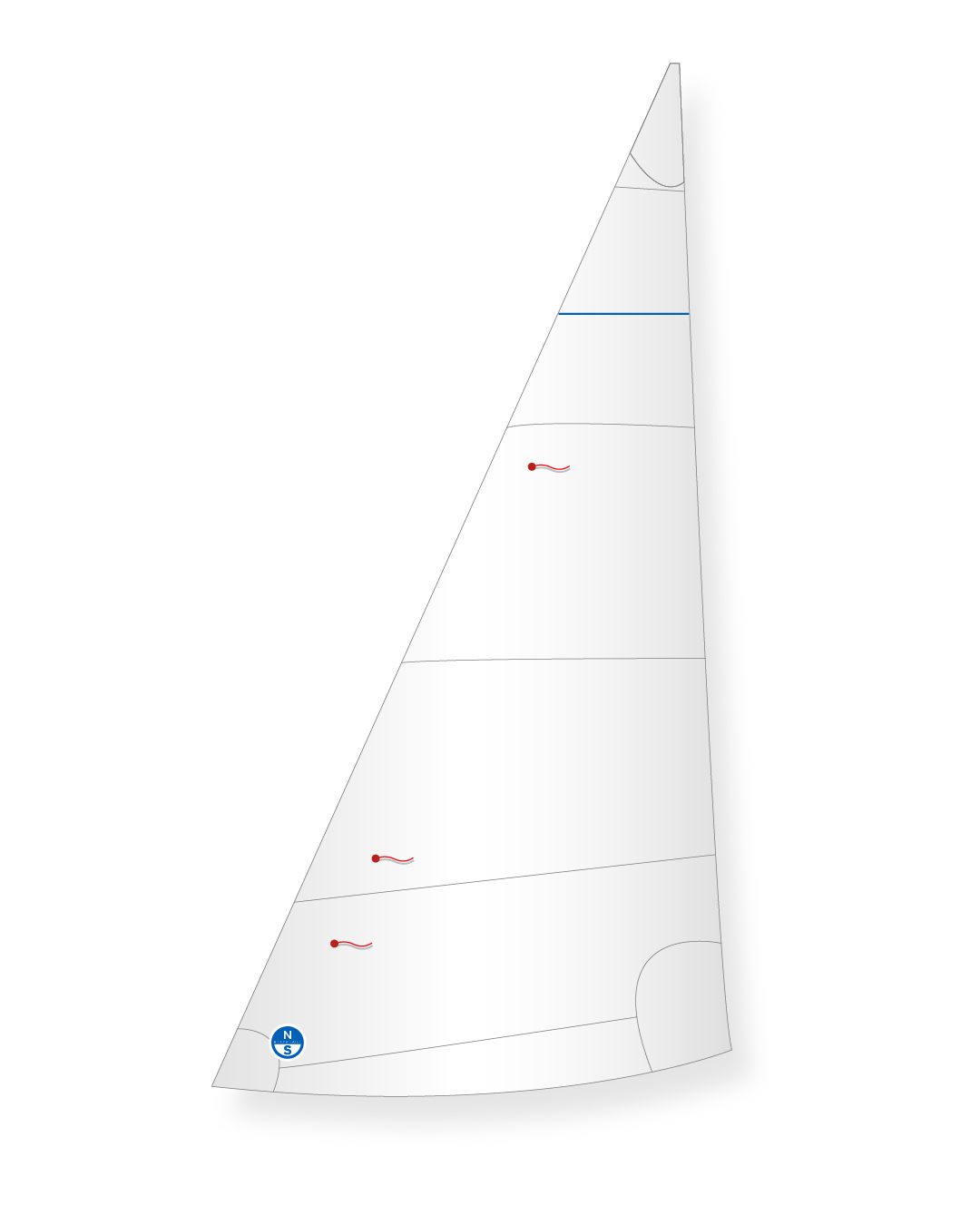 1 | White | North Sails 2.4mR Jib