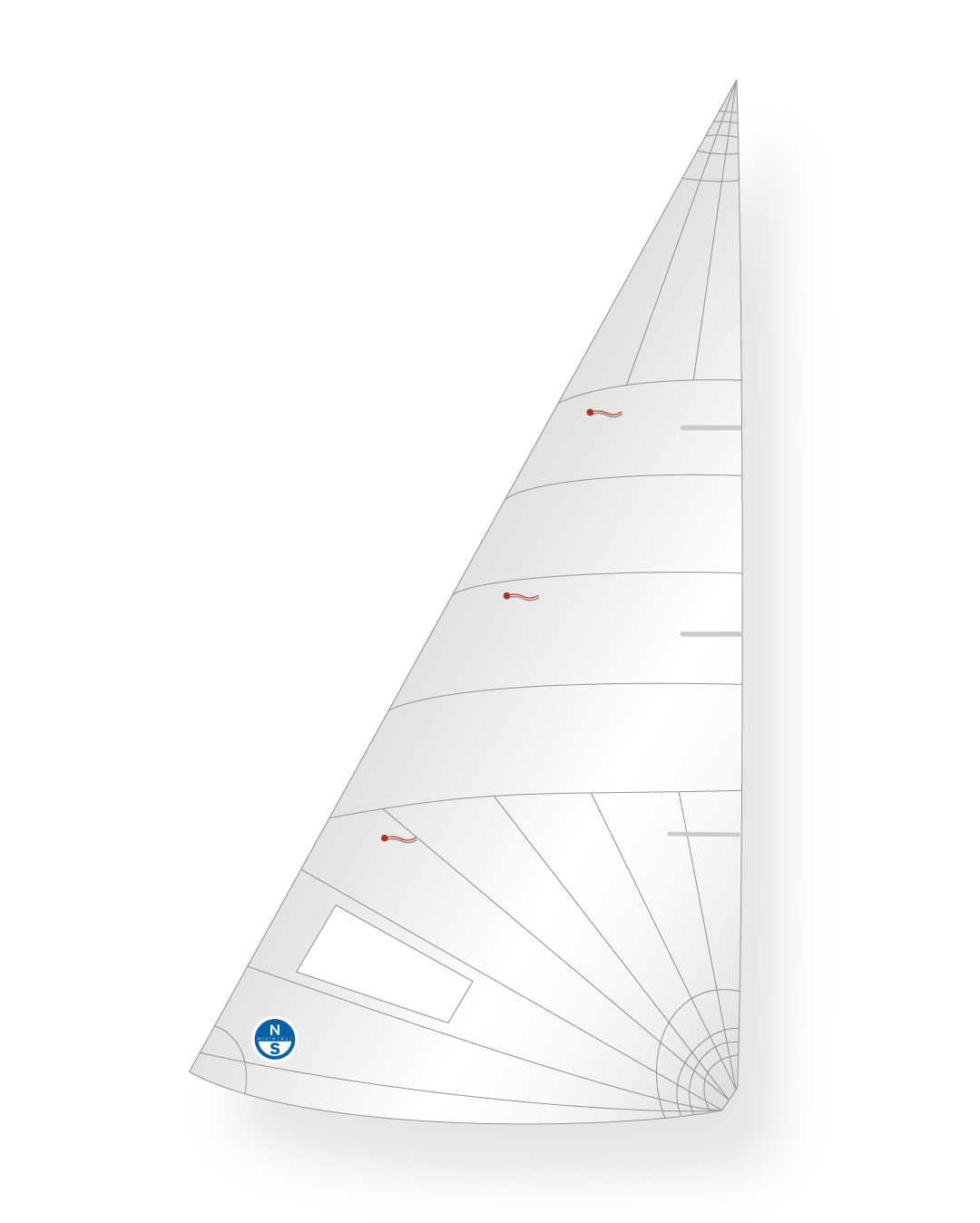 1 | White | North Sails 420 J-13 Jib