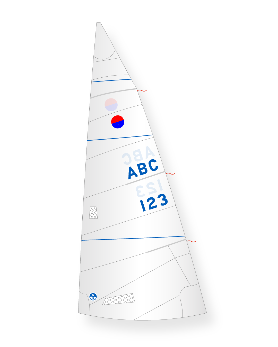 1 | White | North Sails 606 Mainsail