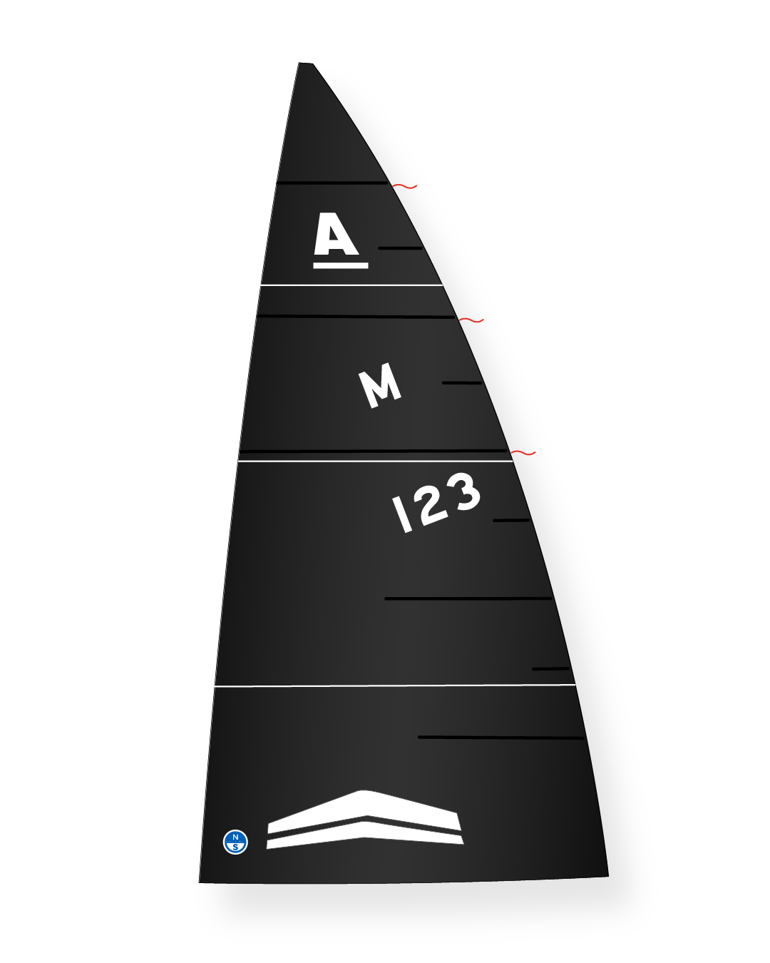 1 | Black | North Sails A Scow 3Di Mainsail