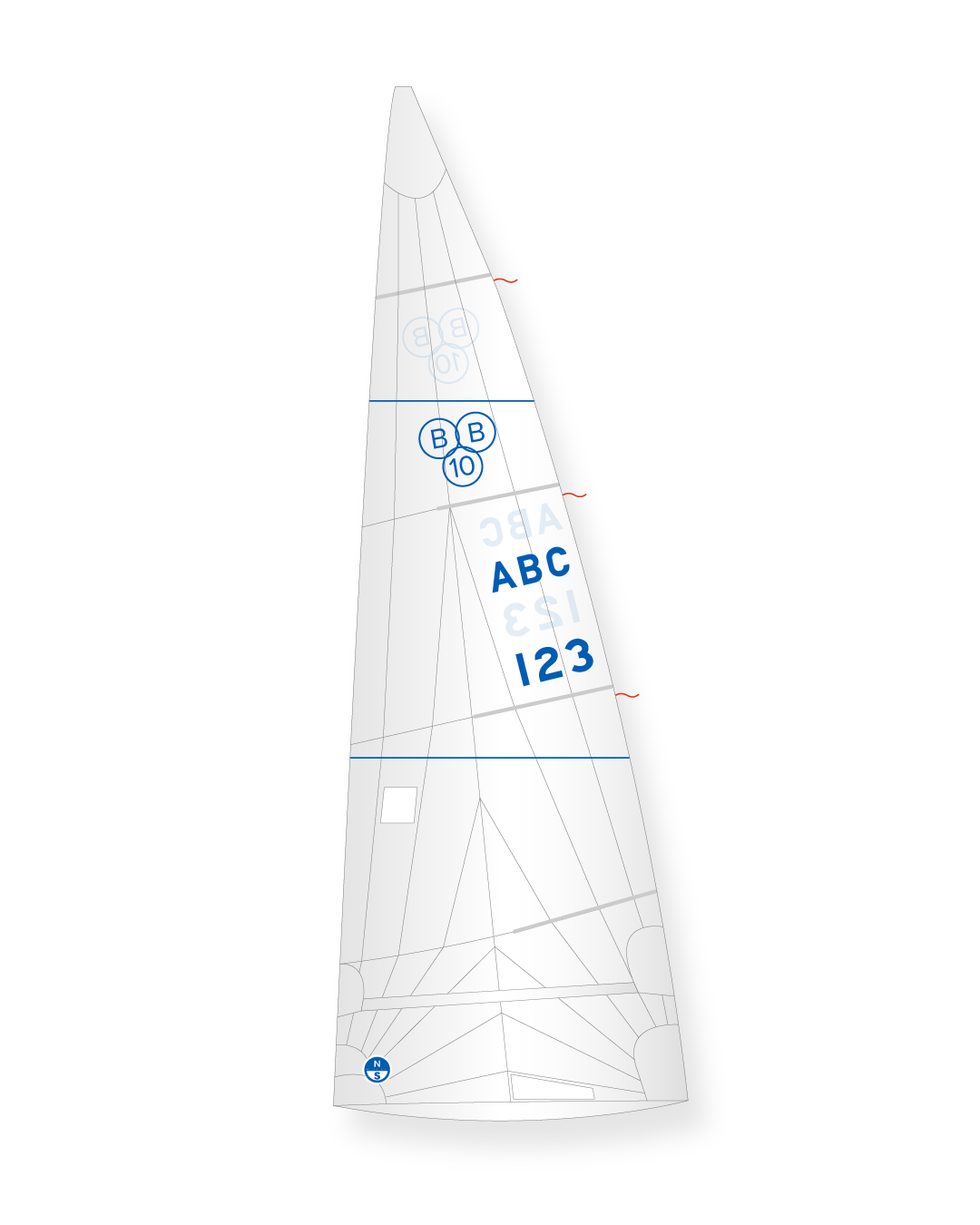 1 | White | North Sails BB-10 Mainsail