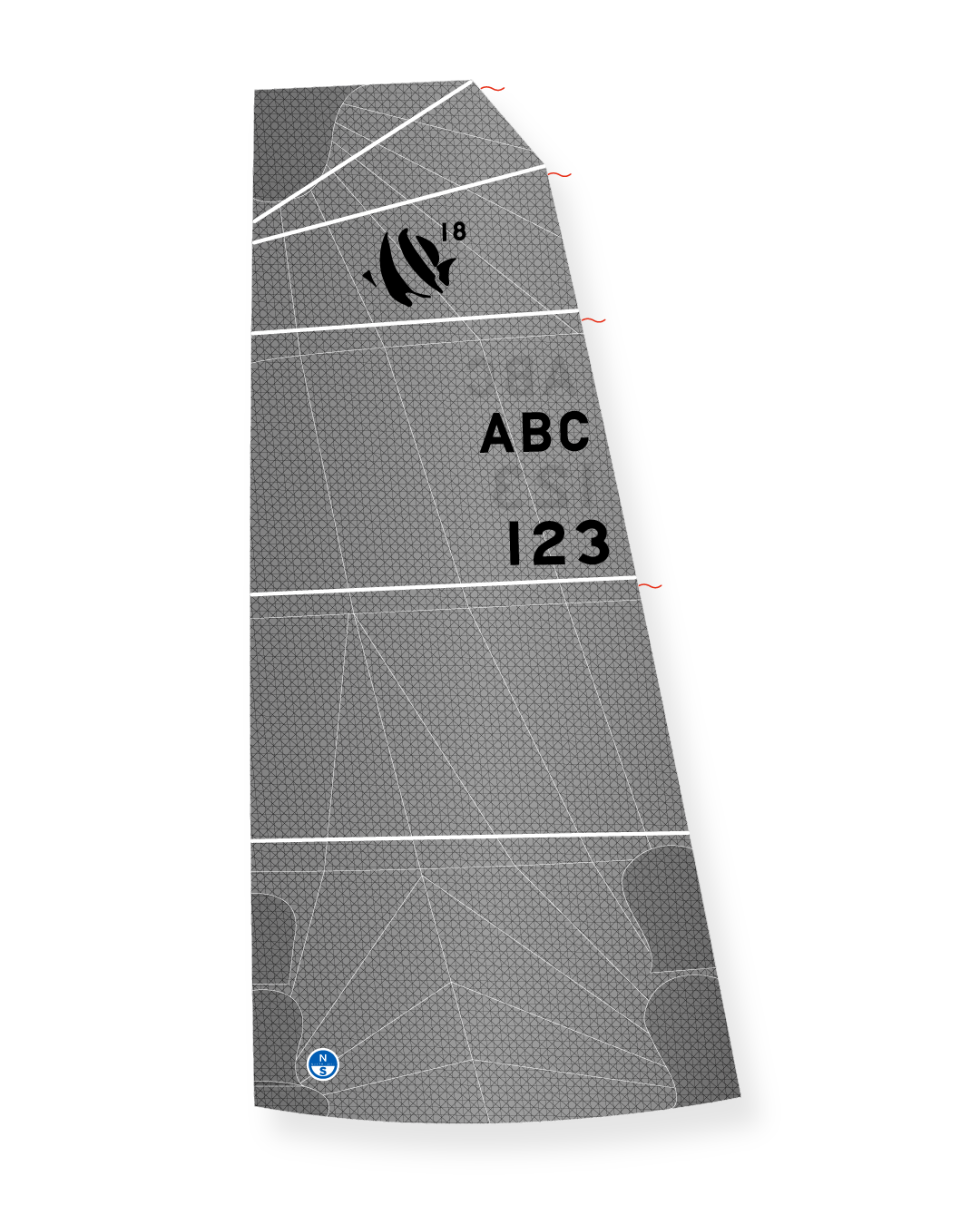 1 | Gray | North Sails Beneteau First 18 SE Mainsail