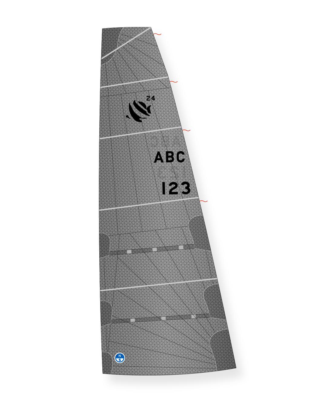 1 | Gray | North Sails Beneteau First 24 SE Mainsail
