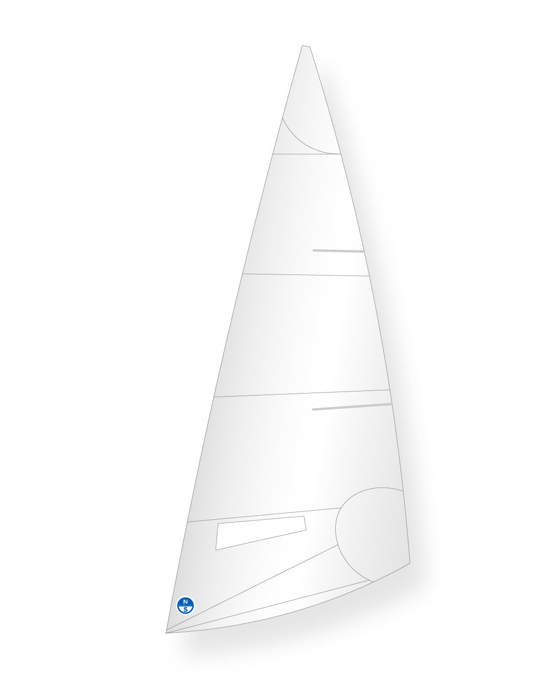 1 | White | North Sails Bullseye Daysailing Jib