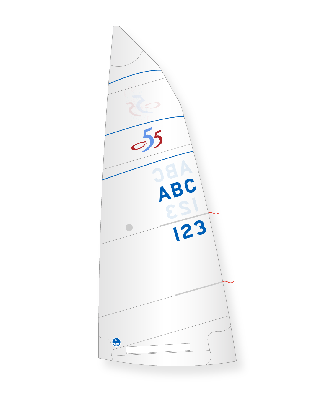1 | White | North Sails C-55 Mainsail