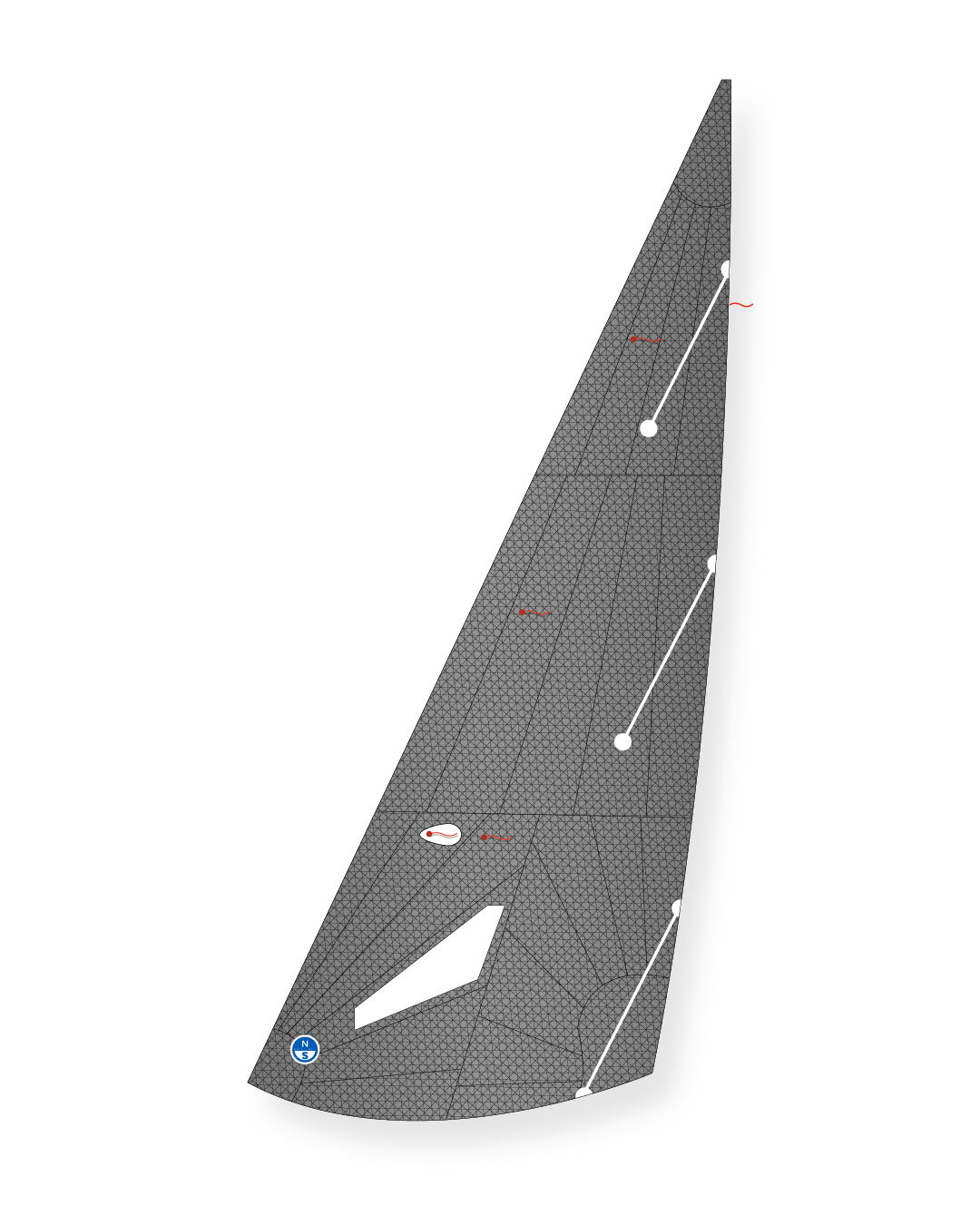 1 | Gray | North Sails CB66 Jib