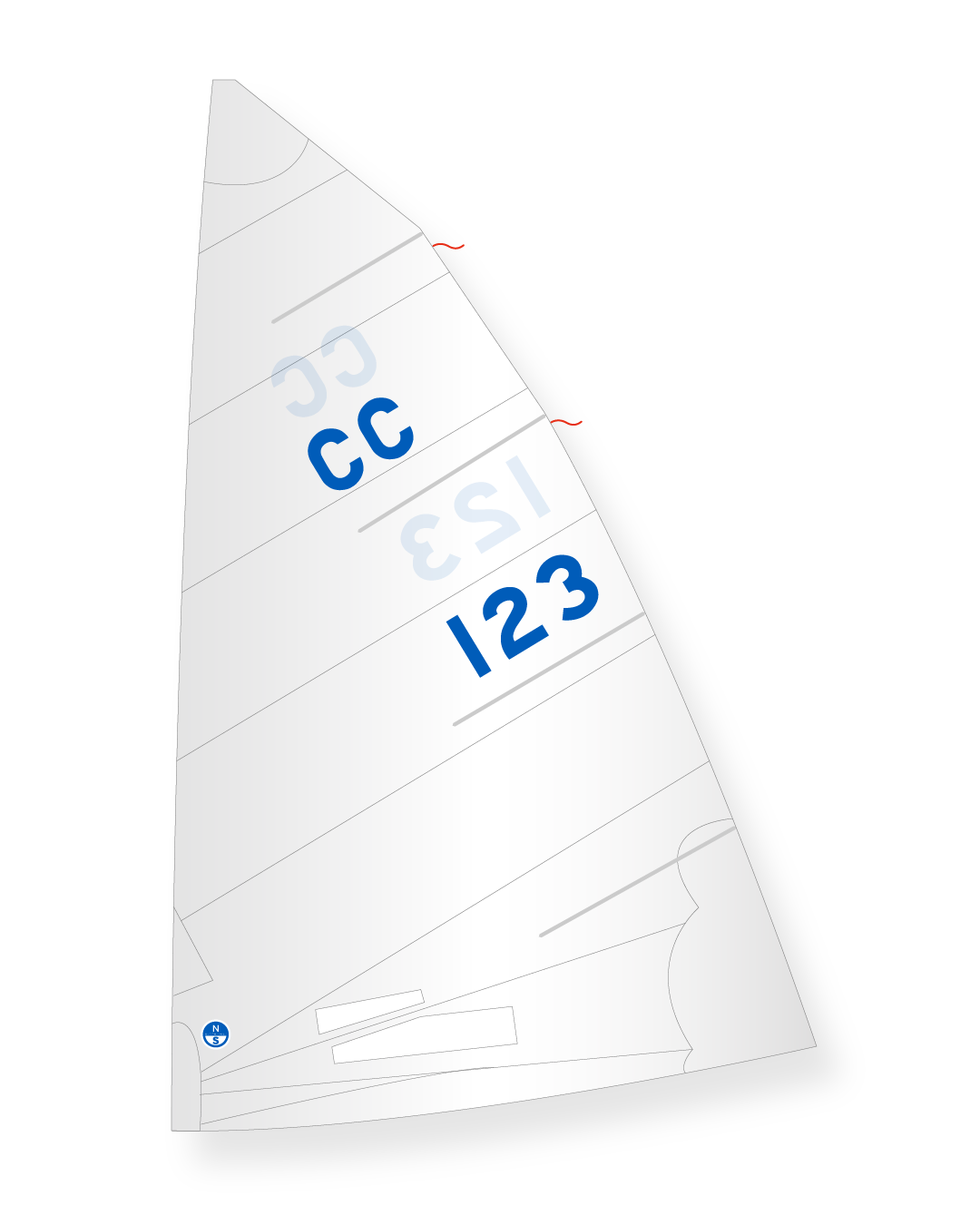 1 | White | Cape Cod Knockabout Mainsail