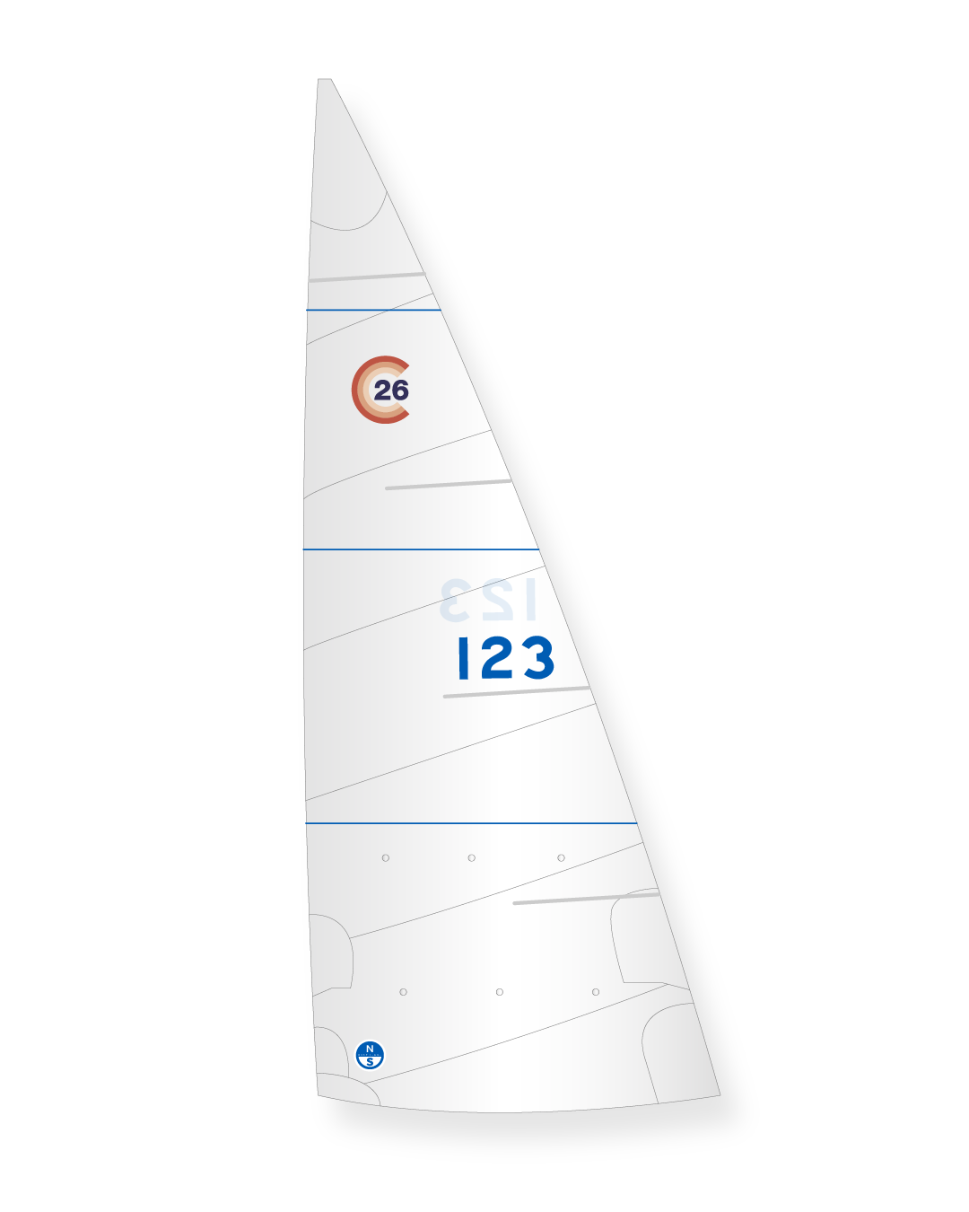 1 | White | North Sails Colgate 26 Mainsail