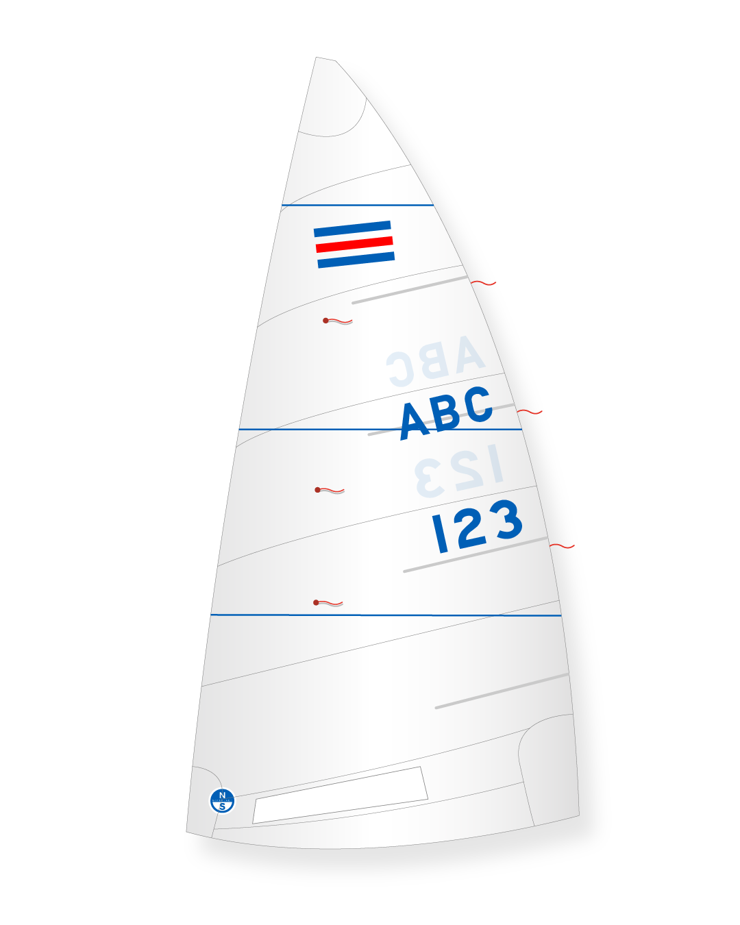 1 | White | North Sails Contender Mainsail