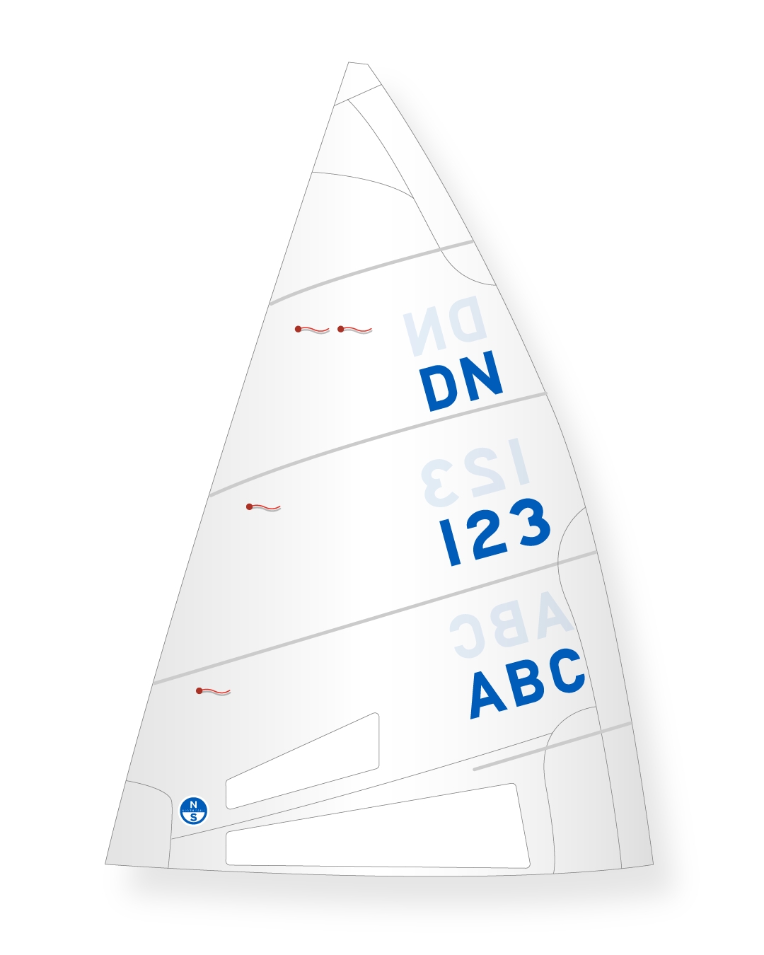 1 | White | North Sails DN Iceboat Mainsail