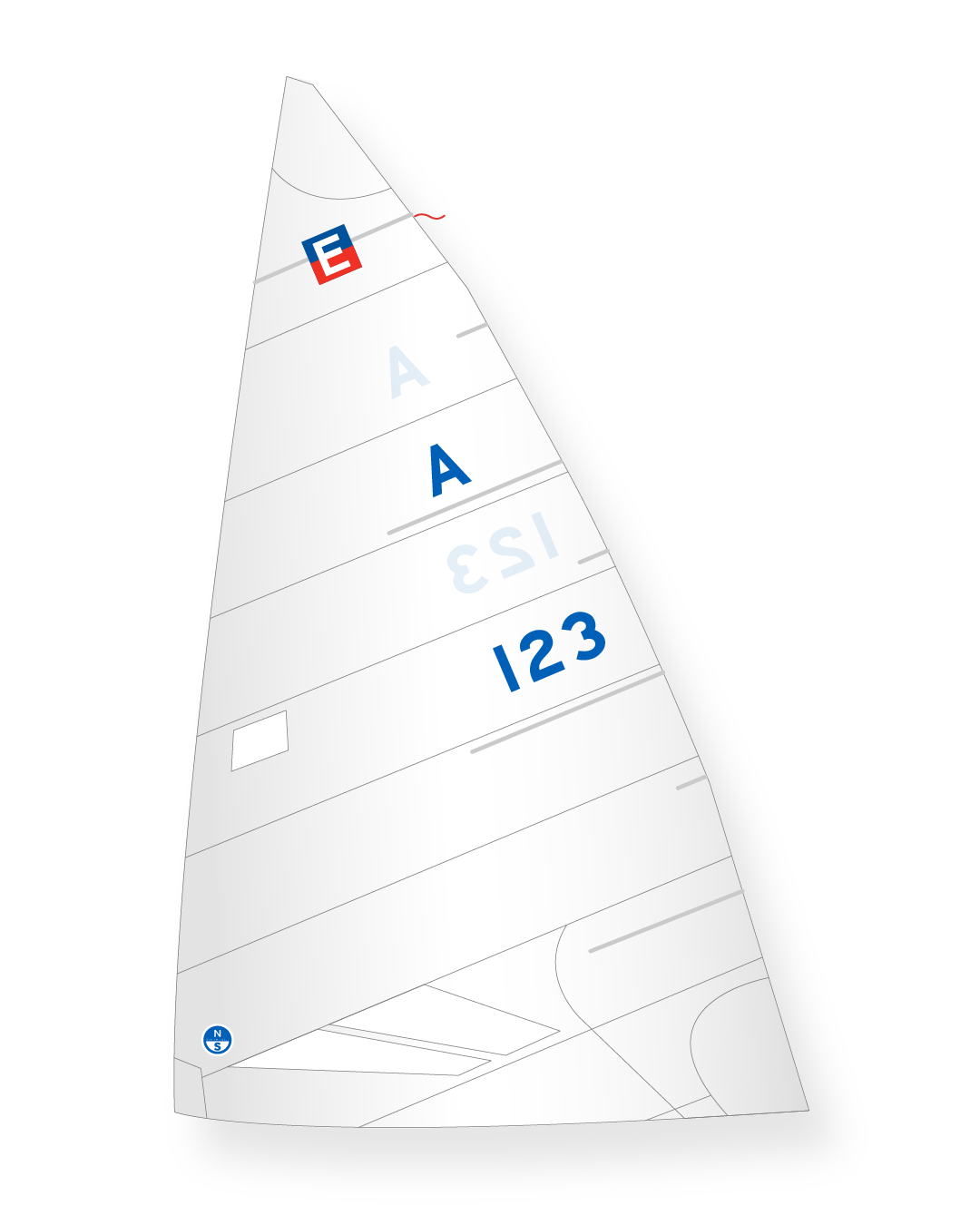 1 | White | North Sails E-Scow M-3 Mainsail