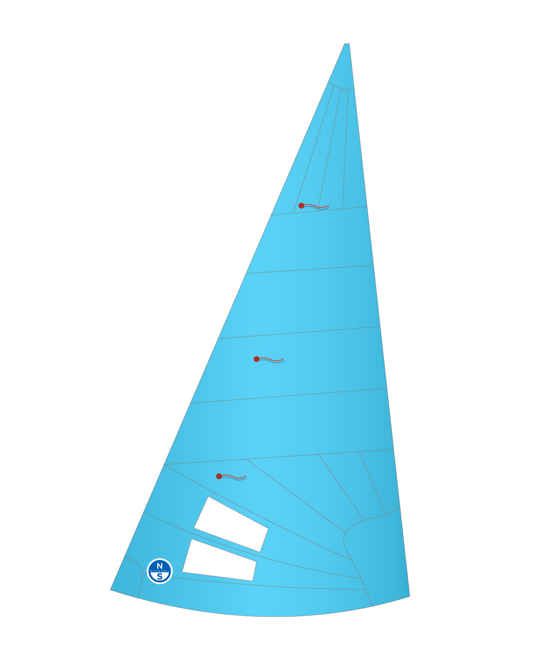 1 | Blue | North Sails Enterprise FG-3 Jib