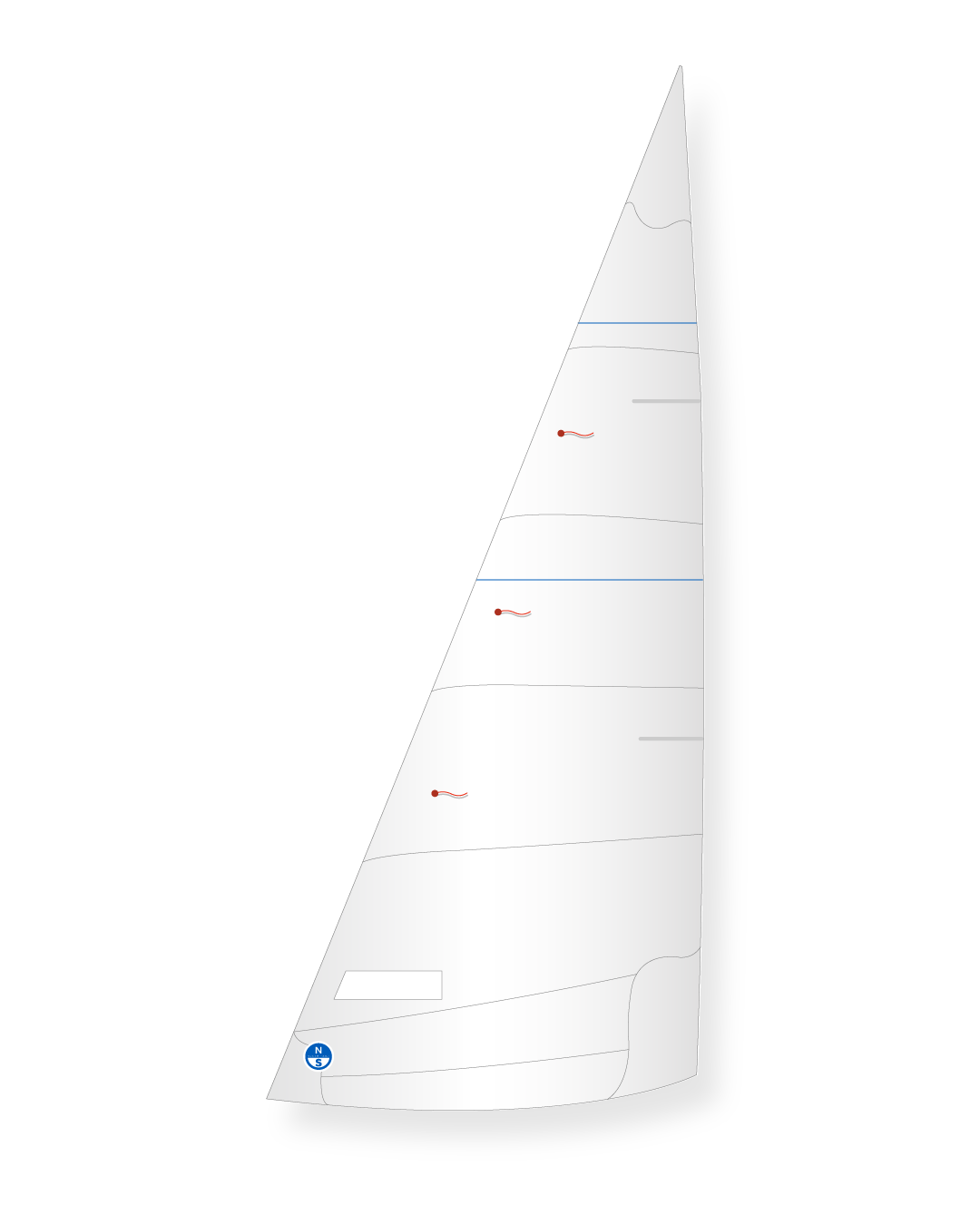1 | White | North Sails Faerdersnekke Jib