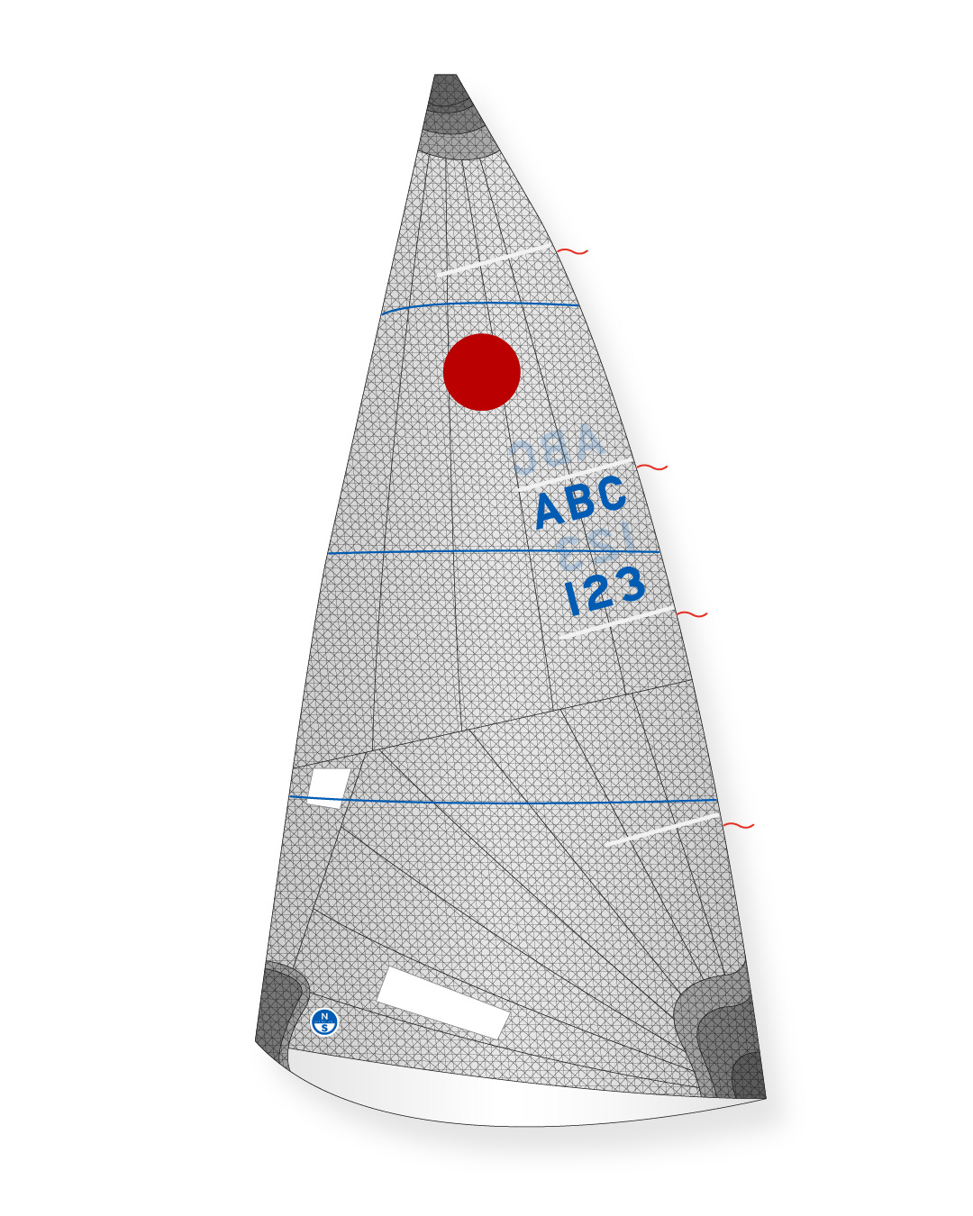 1 | Gray | North Sails Fireball T-11 Mainsail