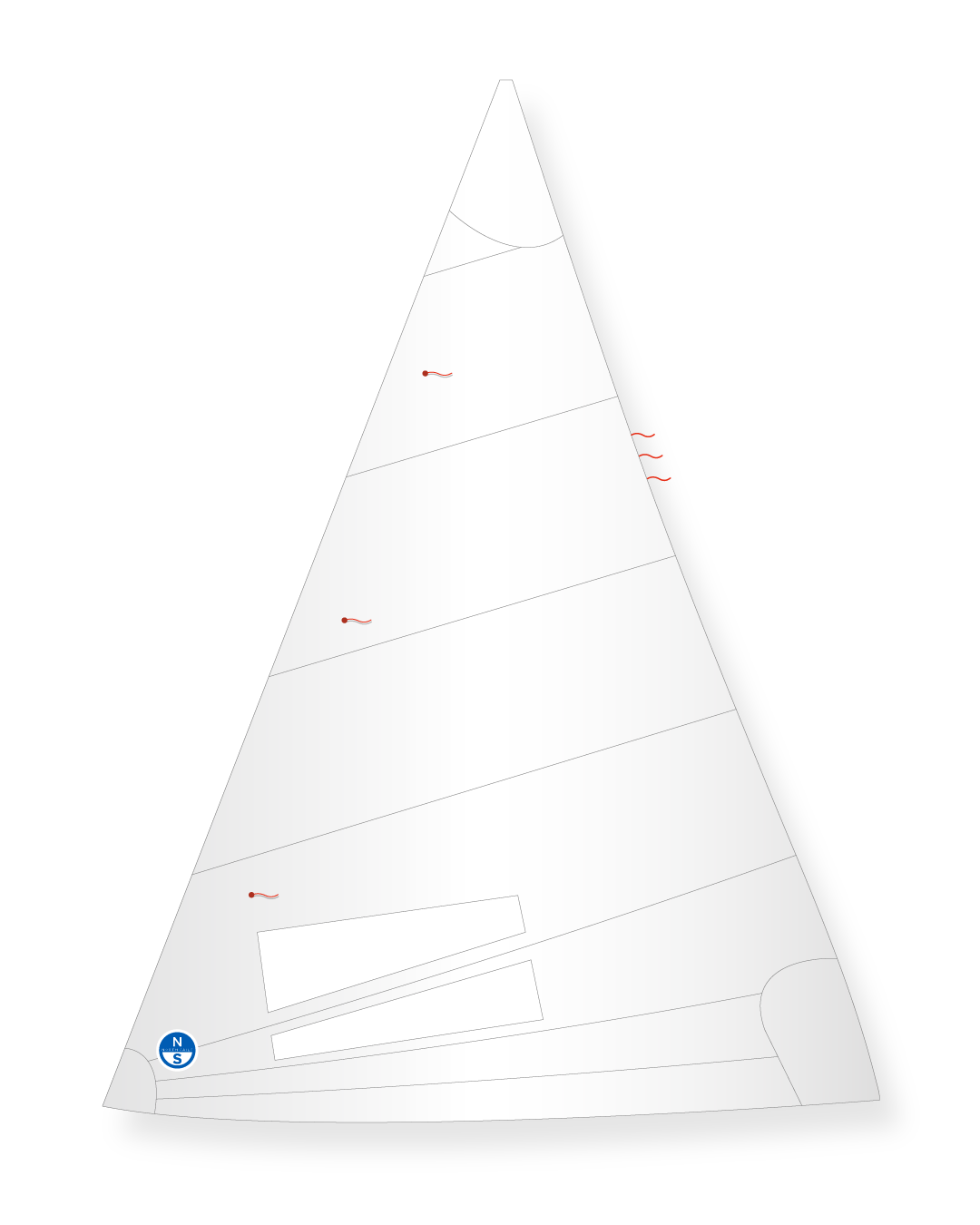 1 | White | North Sails Flying Dutchman Genoa