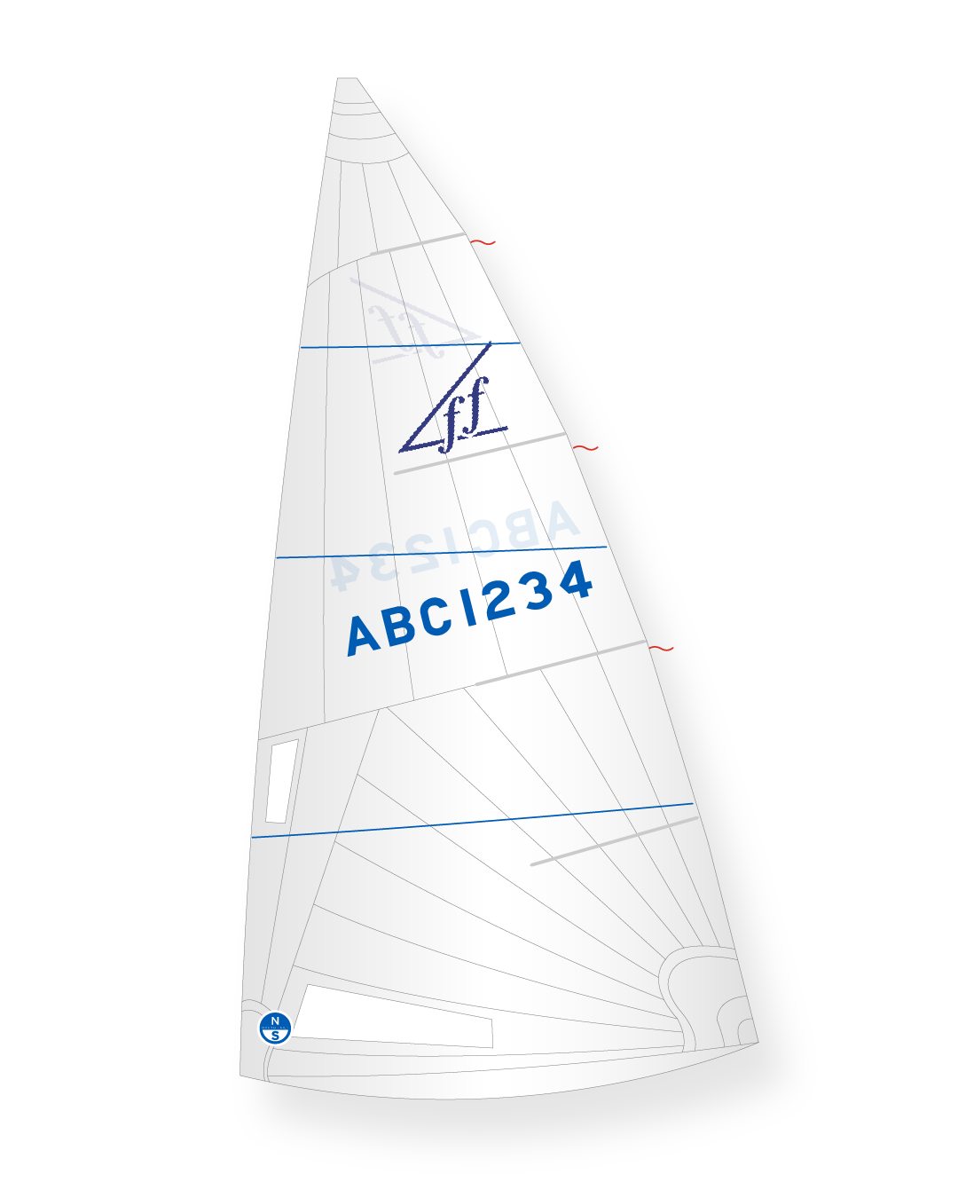 1 | White | North Sails Flying Fifteen Mainsail