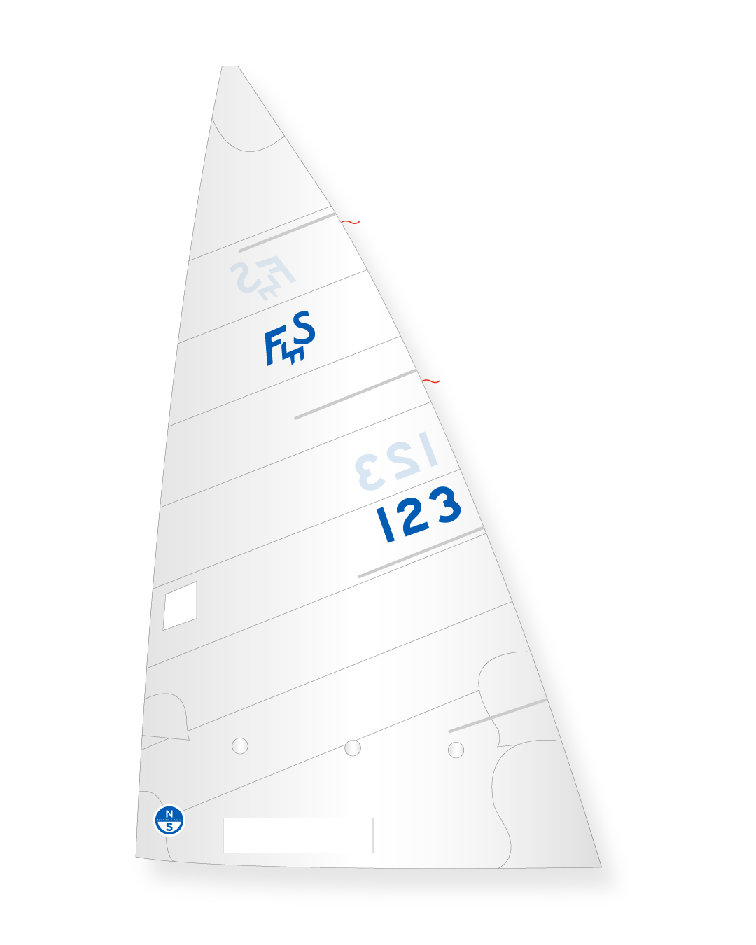 1 | White | North Sails Flying Scot Blue Ribbon Mainsail