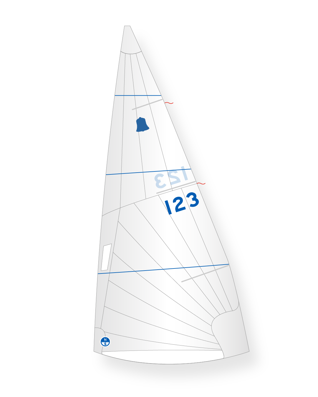1 | White | North Sails GP 14 Mainsail