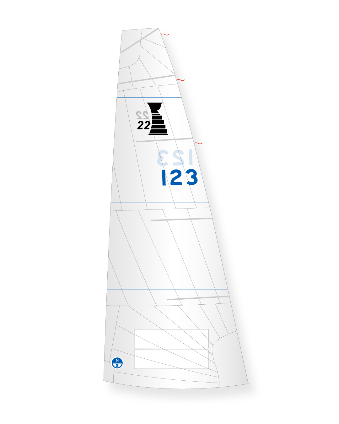 1 | White | North Sails Gov Cup 22 Mainsail