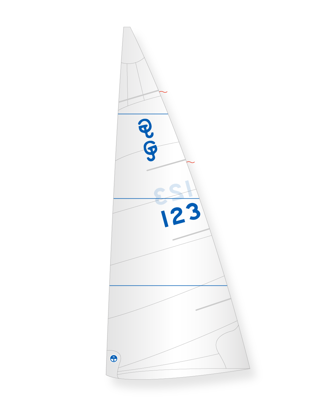 1 | White | North Sails Grimstad Jolle Mainsail