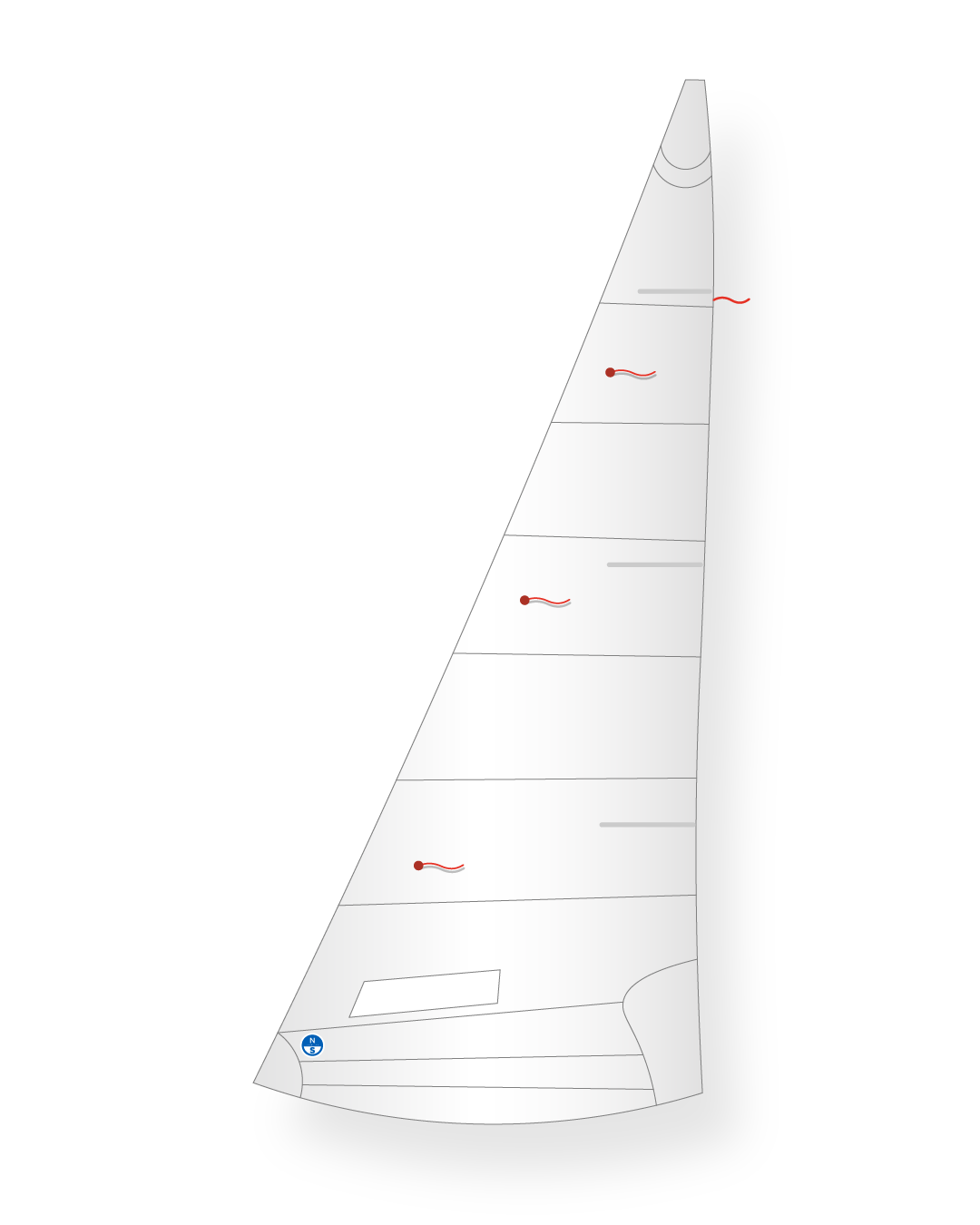 1 | White | North Sails H-Boat MH-6 Jib