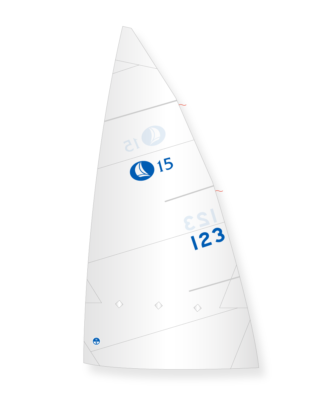 1 | White | North Sails Hunter 15 Mainsail