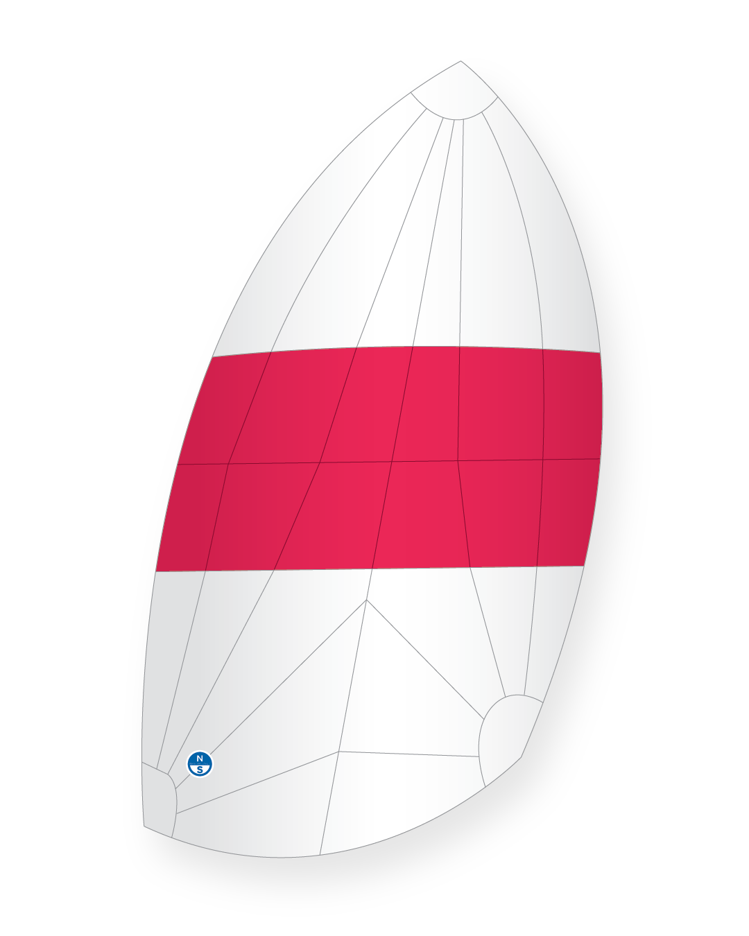 1 | White / Red | North Sails IC37 A1.5-1 Asymmetric