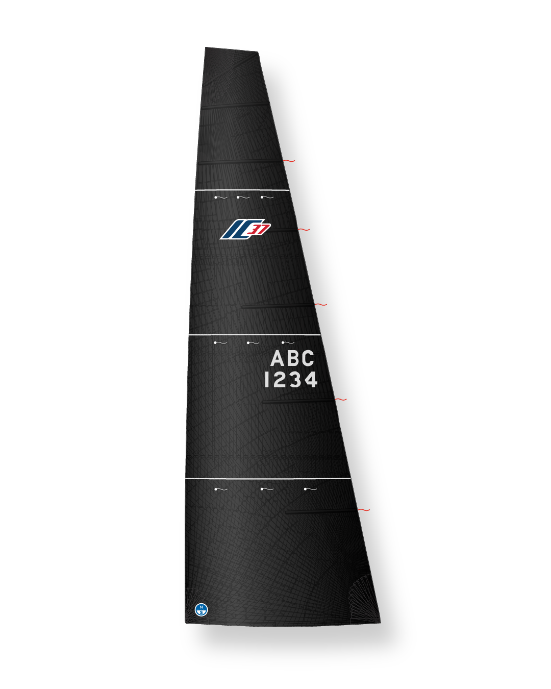 1 | Black | North Sails IC-37 Mainsail