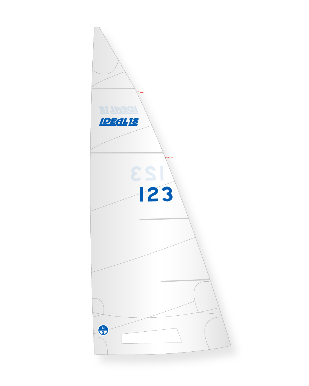 1 | White | North Sails Ideal 18 Mainsail