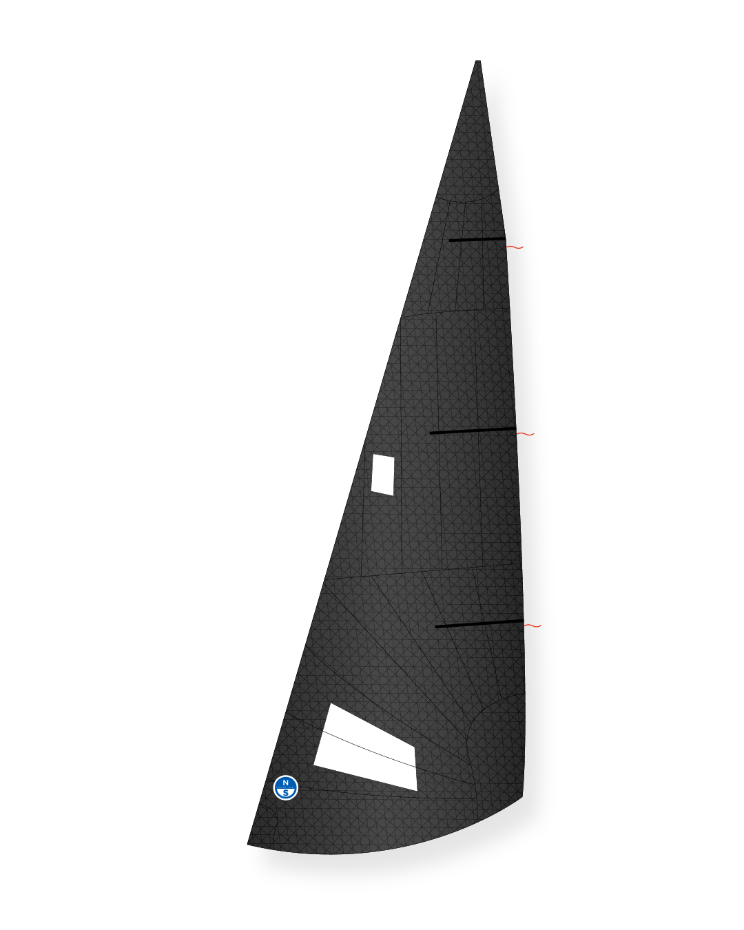 1 | Gray | North Sails Inland 20 Scow Jib