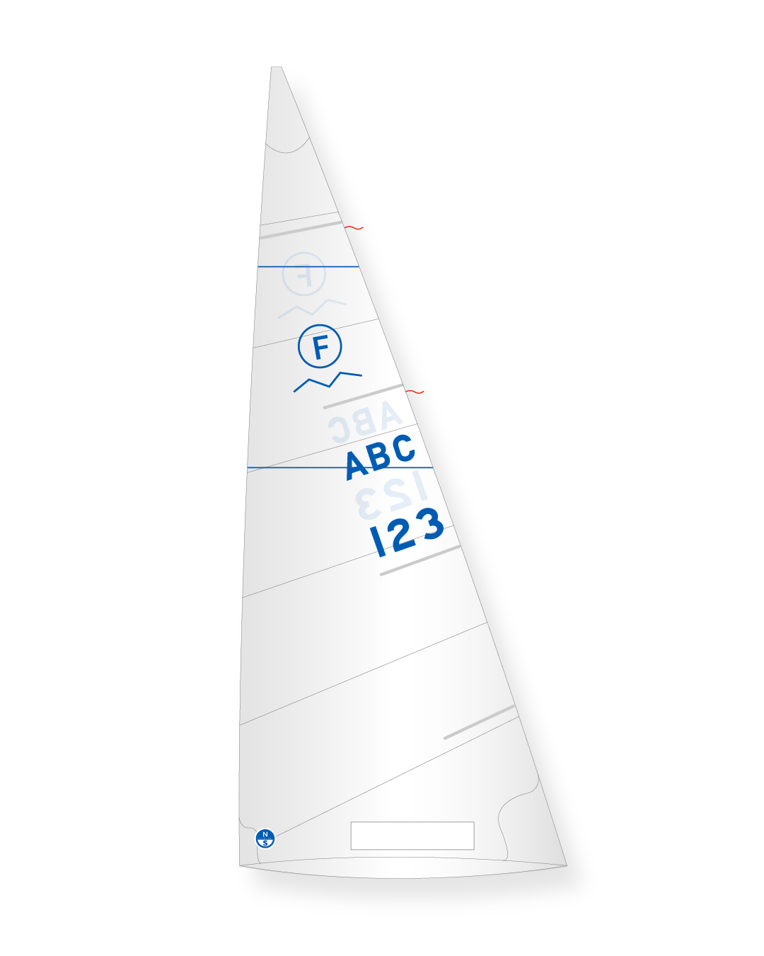 1 | White | North Sails International Folkboat Mainsail